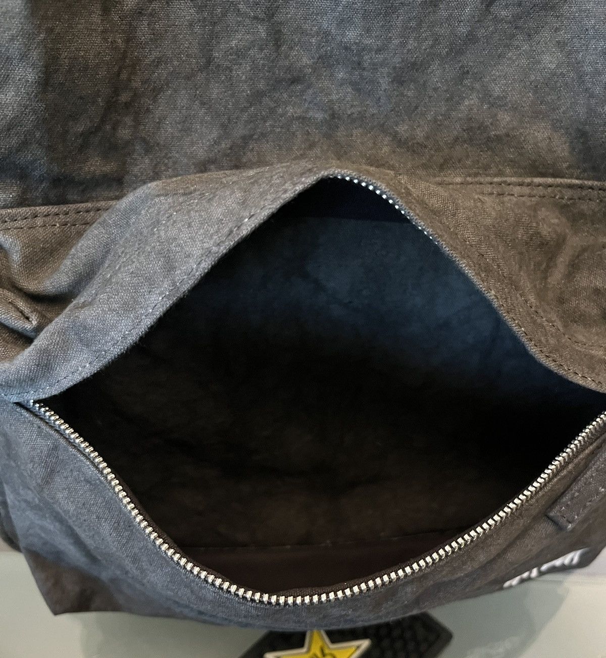 Stussy NEW 2023 summer Stussy canvas backpack washed black bag Size ONE SIZE - 13 Thumbnail