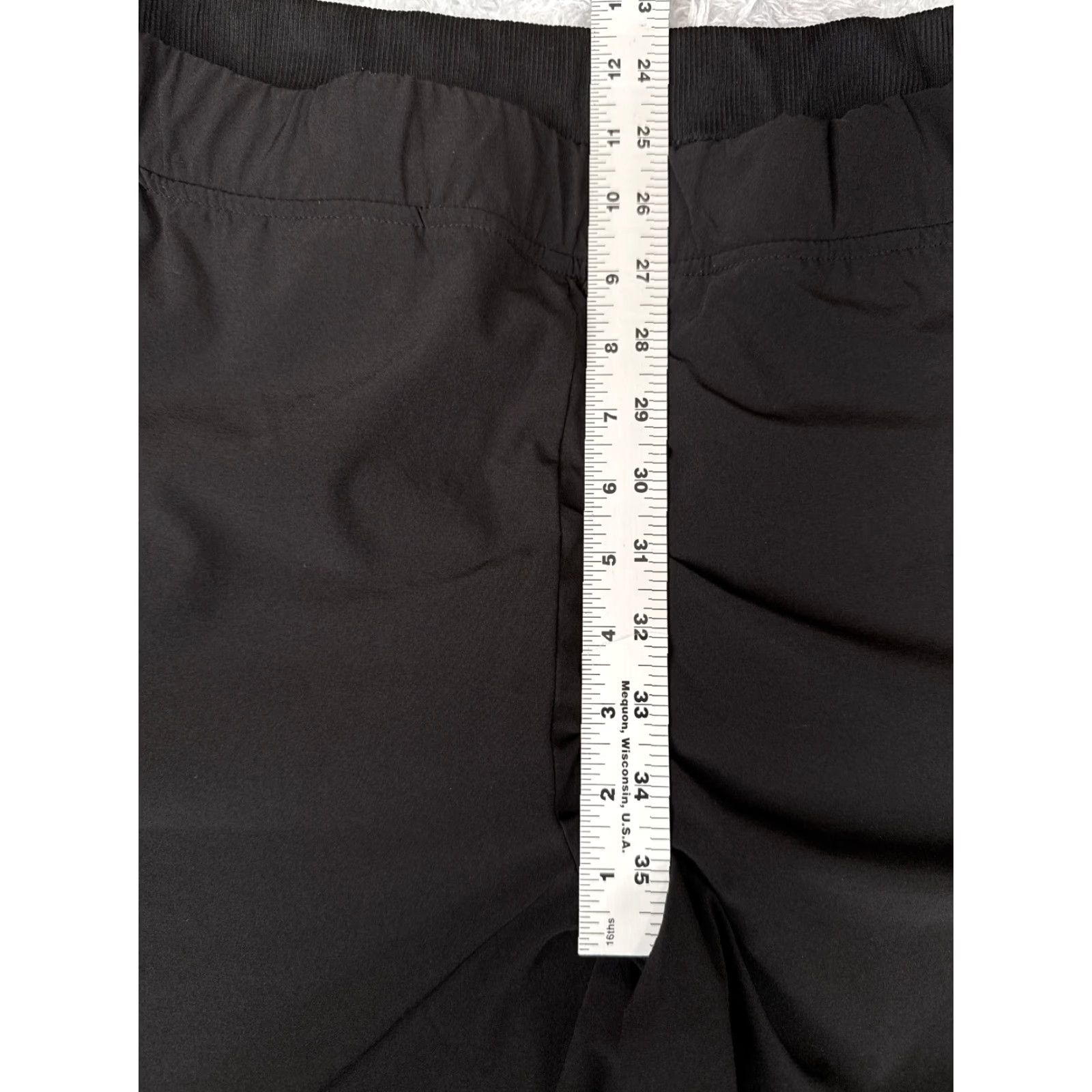 Vintage Chicos Women's Pants 2 Black Polyester Blend Stretch Straight Leg 30x26 Size 26" / US 2 / IT 38 - 7 Thumbnail