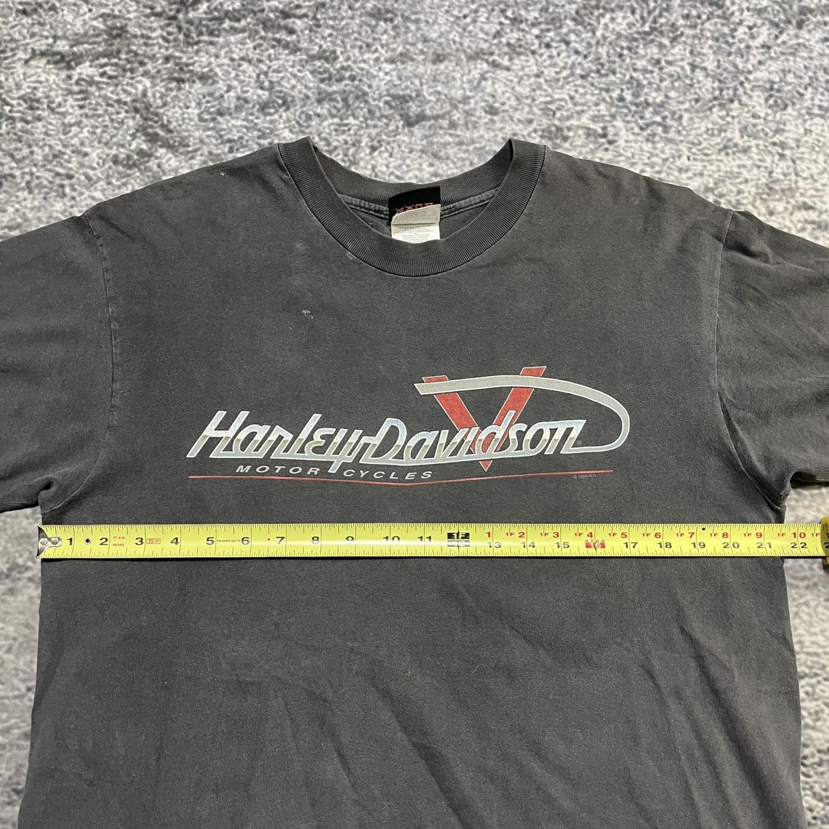 Harley Davidson Vintage 90s Harley Davidson T Shirt Grunge Skater Biker Size US L / EU 52-54 / 3 - 9 Thumbnail