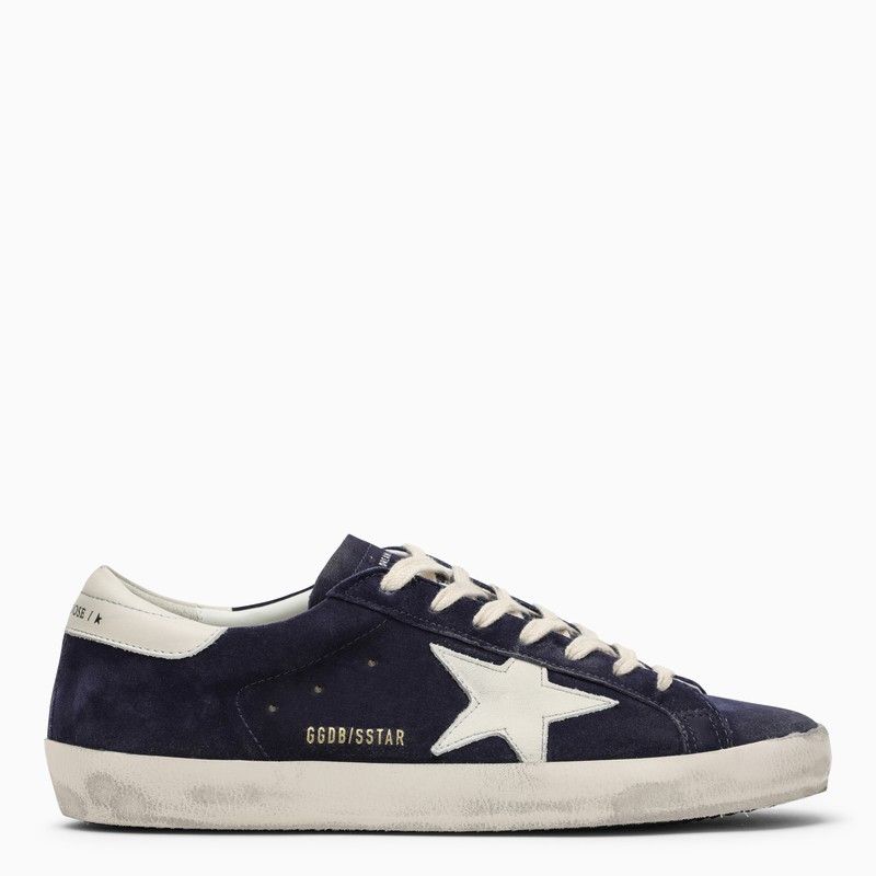 image of Golden Goose Blue/white Super-Star Sneaker, Men's (Size 8)