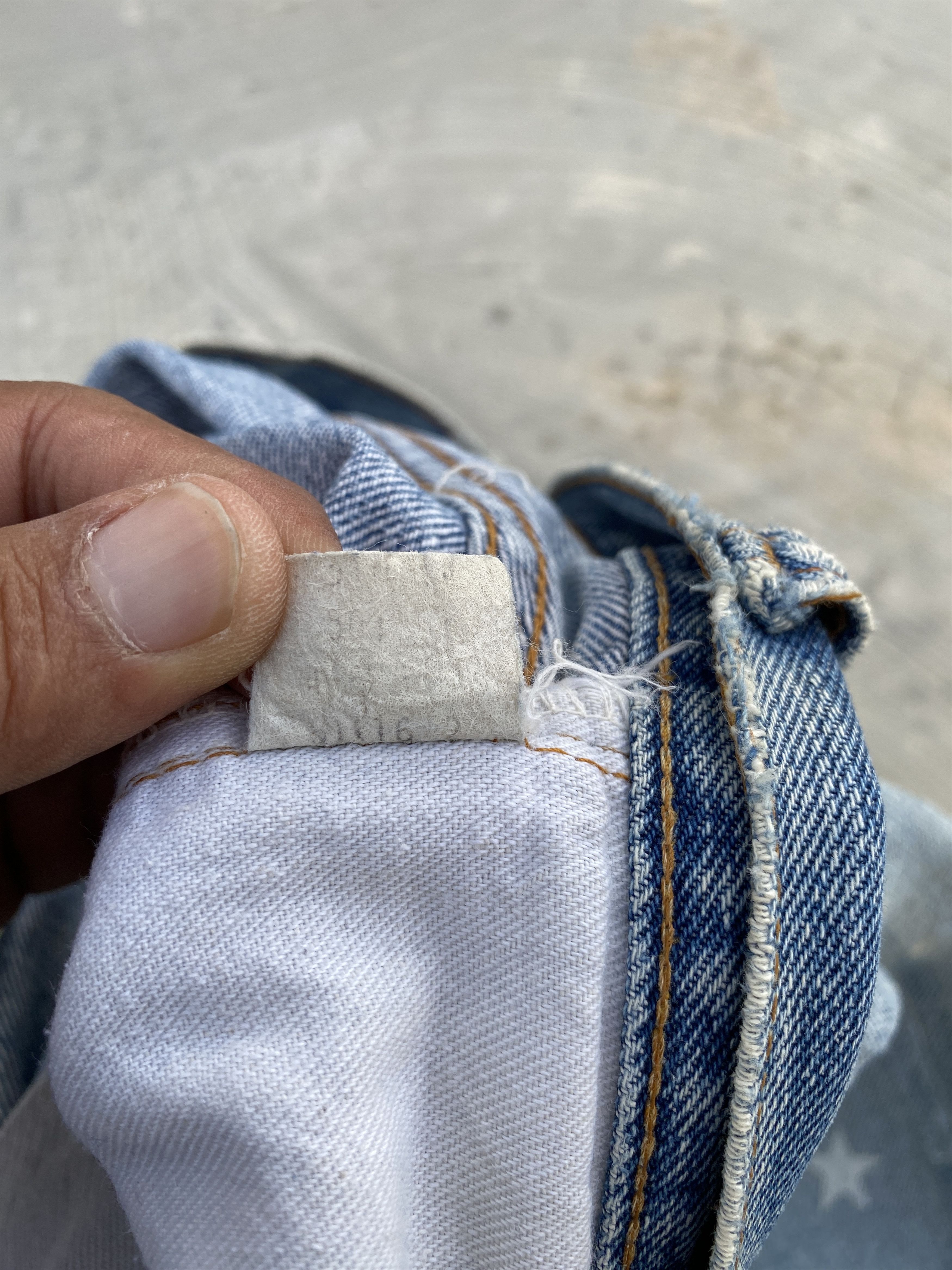 Levi's Vintage 70s Levis 501 Redline #6 Selvedge Jeans SS66 Single Size US 34 / EU 50 - 14 Thumbnail