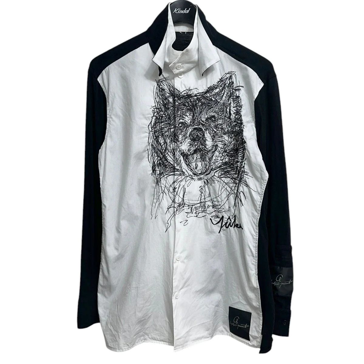 Yohji Yamamoto Yohji Yamamoto pour homme Yuka Asakura pet dog drawing shirt Size US M / EU 48-50 / 2 - 1 Thumbnail