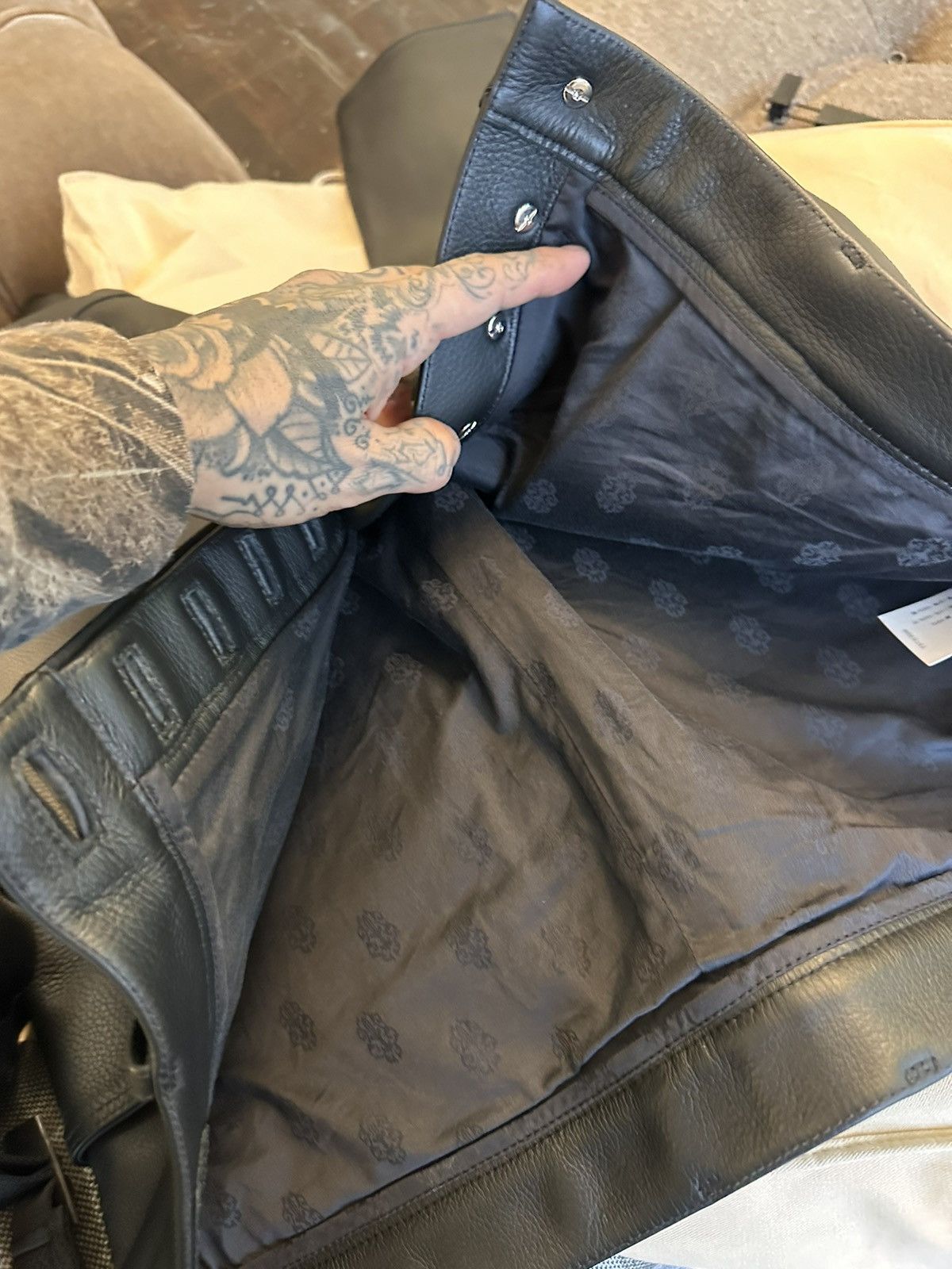 Chrome Hearts Chrome Hearts NEW sz 40 XXXL LEATHER Jeans Size US 40 / EU 56 - 10 Thumbnail