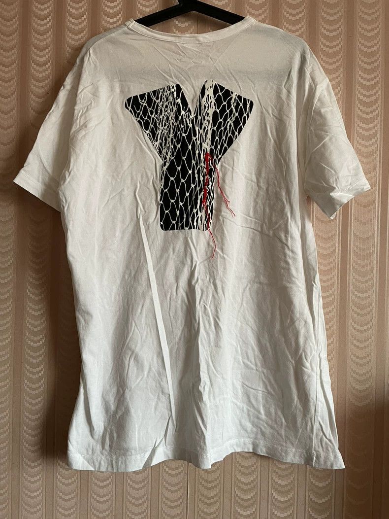 Y's Y's Woven Letter White Long T Short Sleeve Size US M / EU 48-50 / 2 - 1 Thumbnail