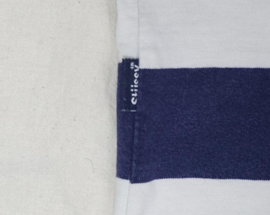 Vintage 90's Stussy ストライプ T-シャツ ビンテージ Size US XXS / EU 40 - 2 Thumbnail