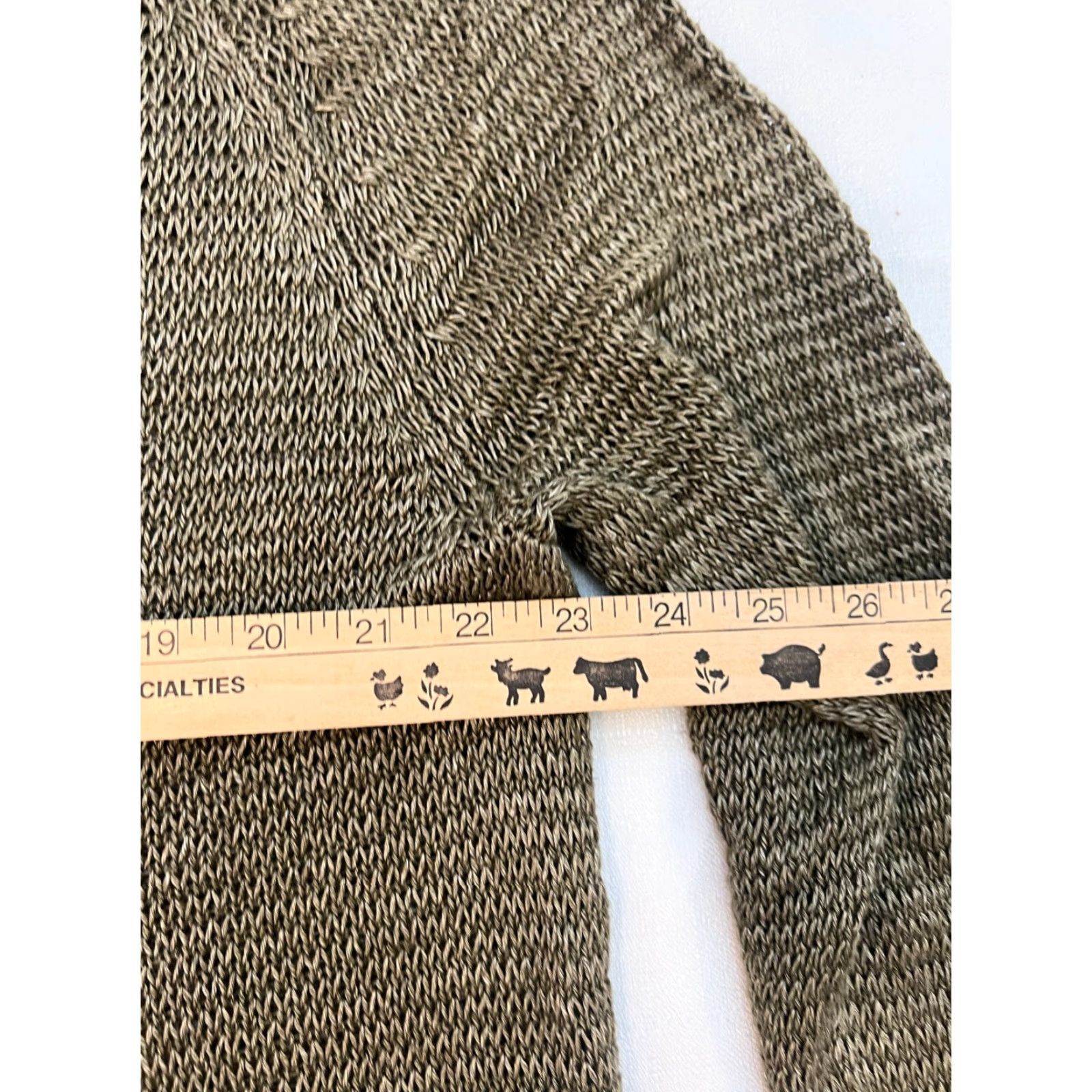 Polo Ralph Lauren VINTAGE Polo Ralph Lauren Sweater Women's XL Green Heather Cable Knit Cotton Pullover NW Size XL / US 12-14 / IT 48-50 - 5 Thumbnail