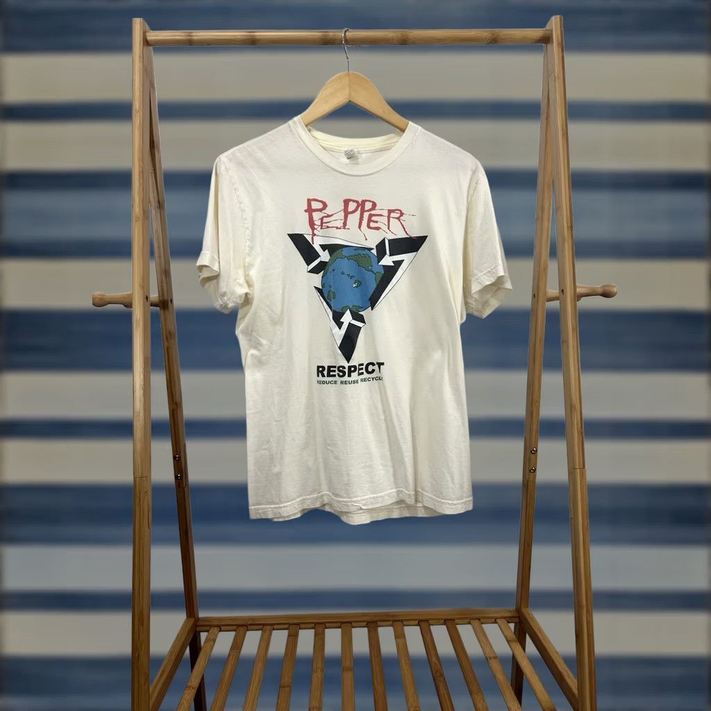 American Apparel VTG Pepper Law Records Myspace Era Band American Apparel T-Shirt M Mens Cream Size M Band Reggae Shirts Size US M / EU 48-50 / 2 - 1 Thumbnail