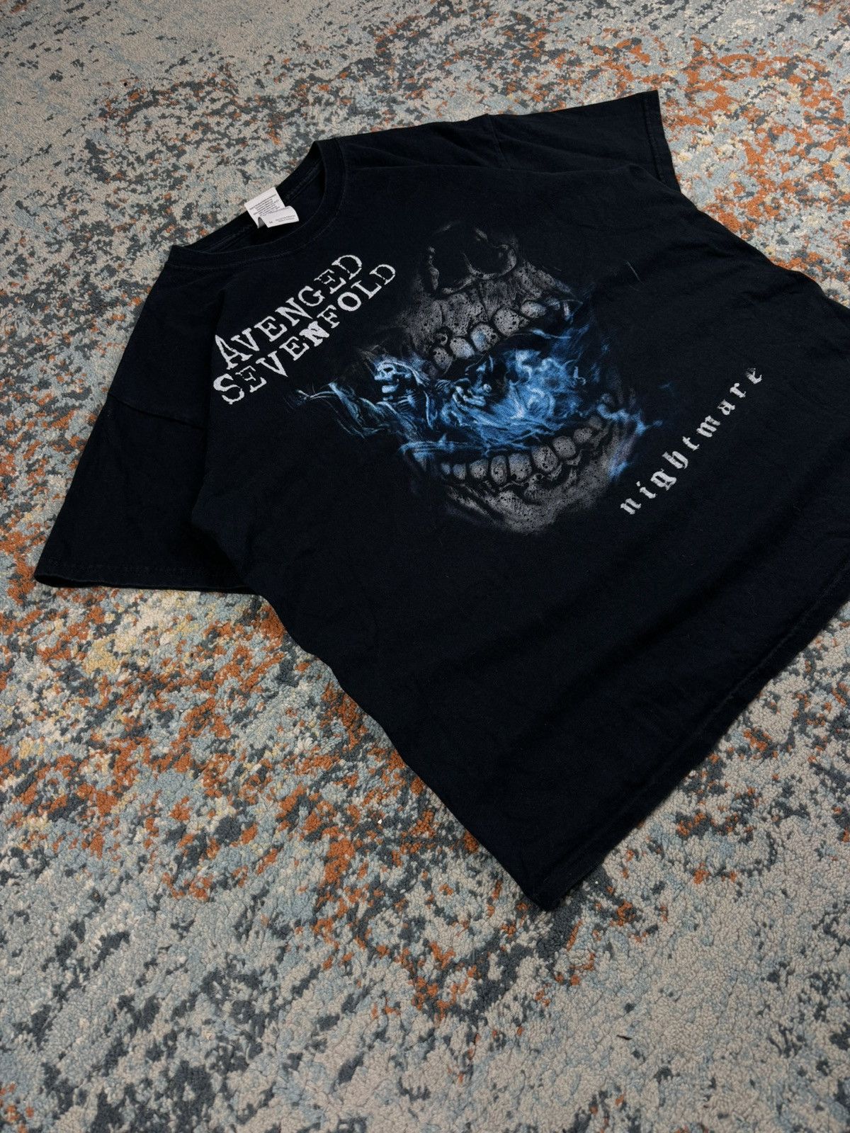 Band Tees Vintage 00s Avenged Sevenfold nightmare graphic band tee Size US M / EU 48-50 / 2 - 2 Thumbnail