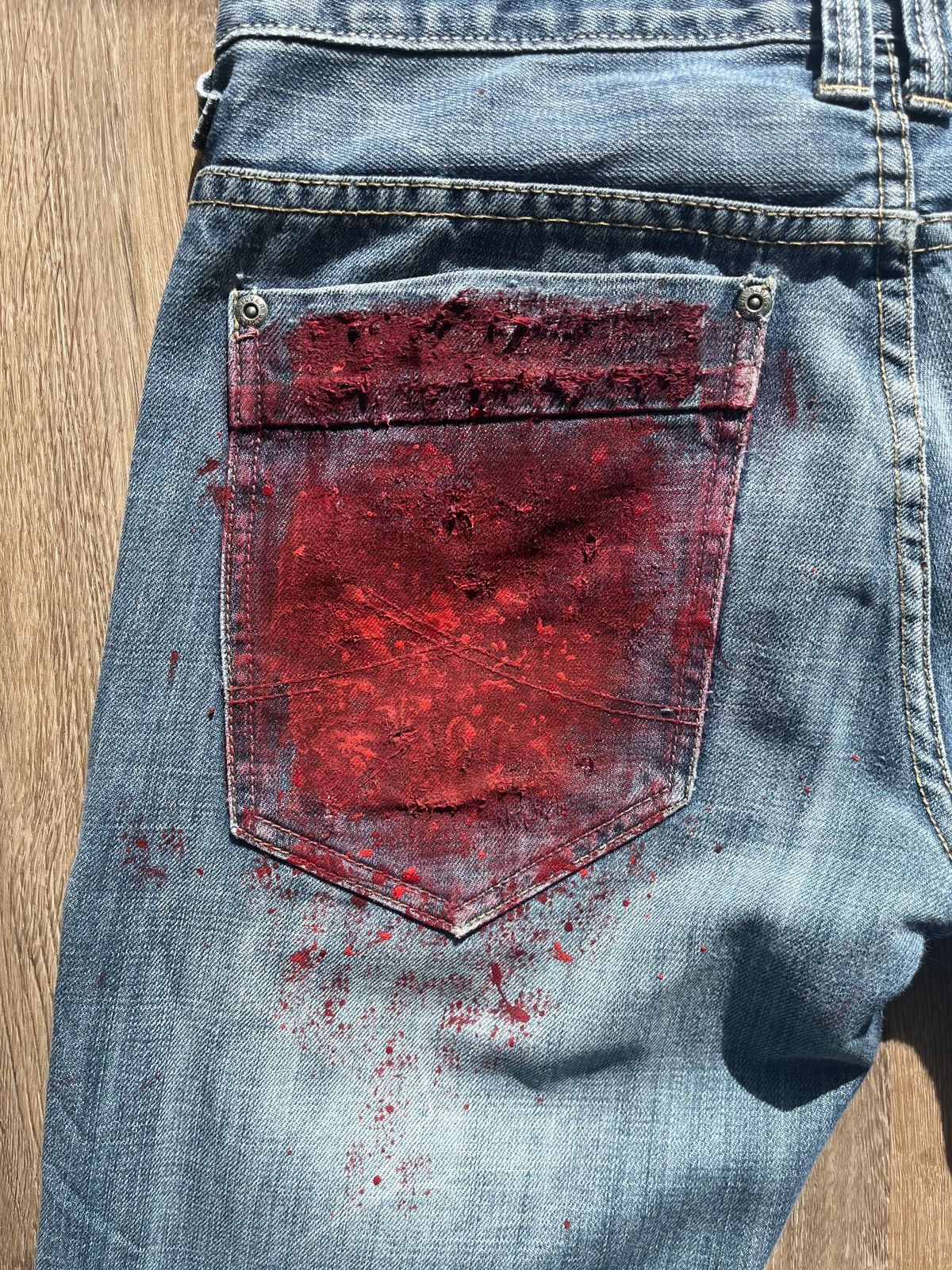 Other Rick Owens Type Rework Denim Jeans W33 Size US 33 - 5 Thumbnail