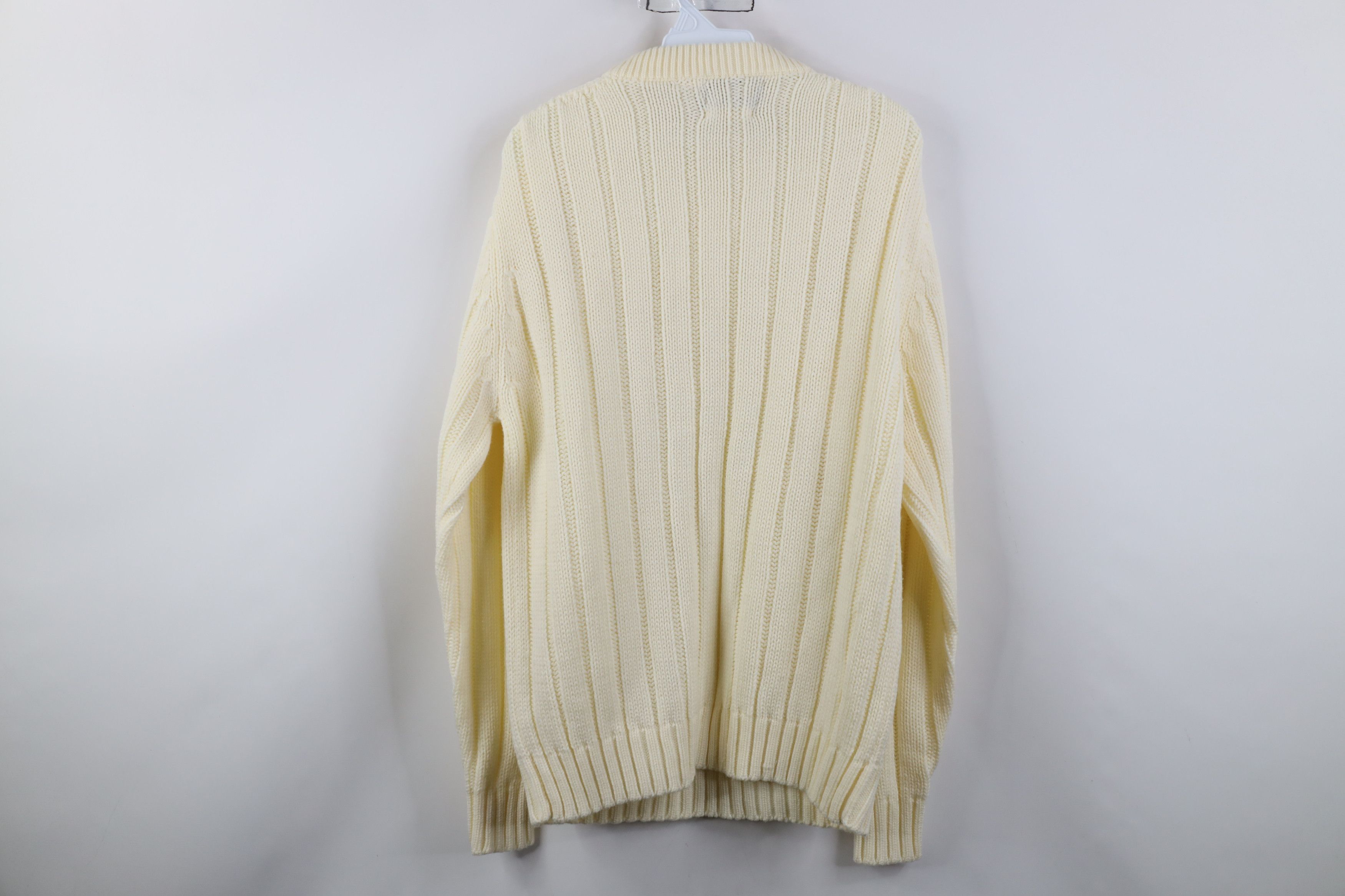 Vintage Vintage 70s Streetwear Cable Knit Fisherman Sweater Cream Size US XL / EU 56 / 4 - 8 Thumbnail