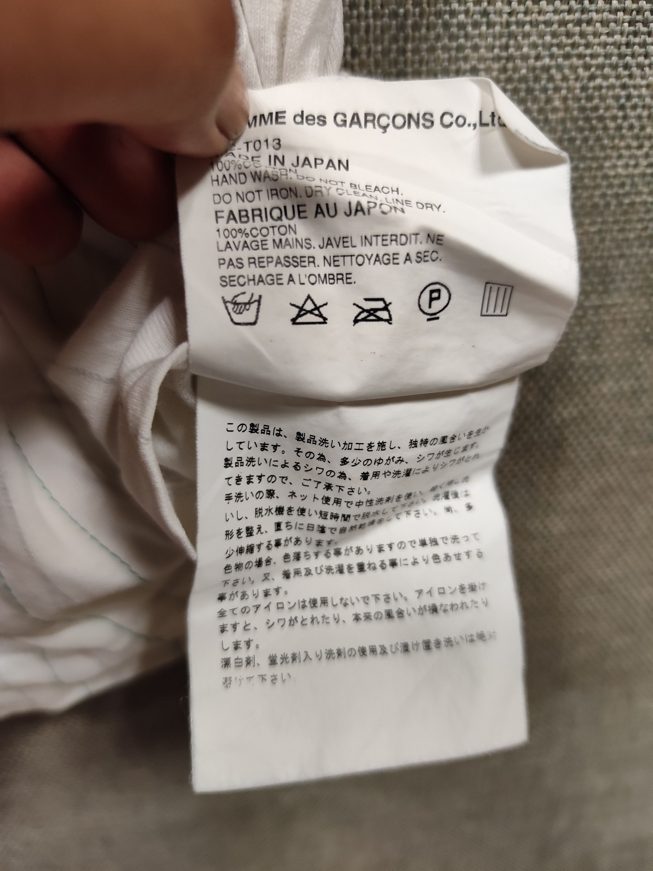 Comme des Garcons Homme Vintage t shirt comme des garcons homme Size US L / EU 52-54 / 3 - 6 Thumbnail