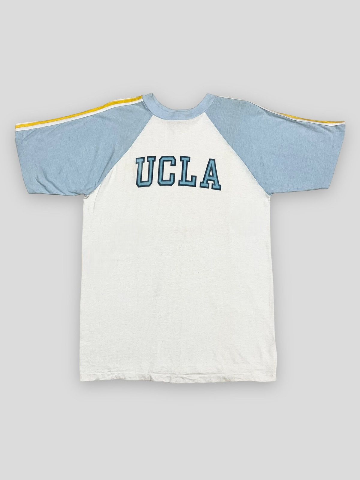 image of Send OfferVintage 80's Single Stitch Ucla University Tshirt in White, Men's (Size Medium)