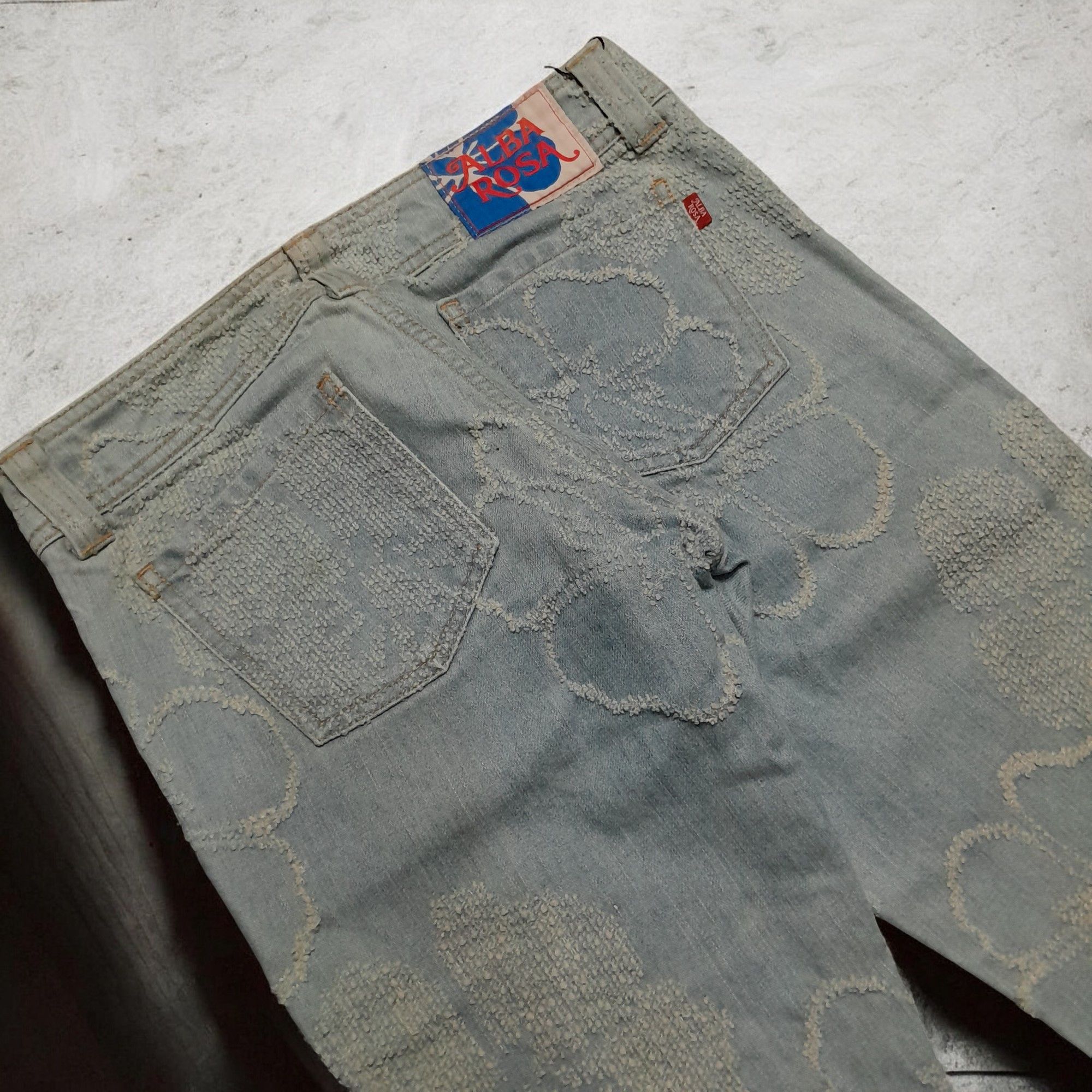Japanese Brand × Tornado Mart Alba Rosa Pattern Flare Jeans Size US 30 / EU 46 - 6 Thumbnail