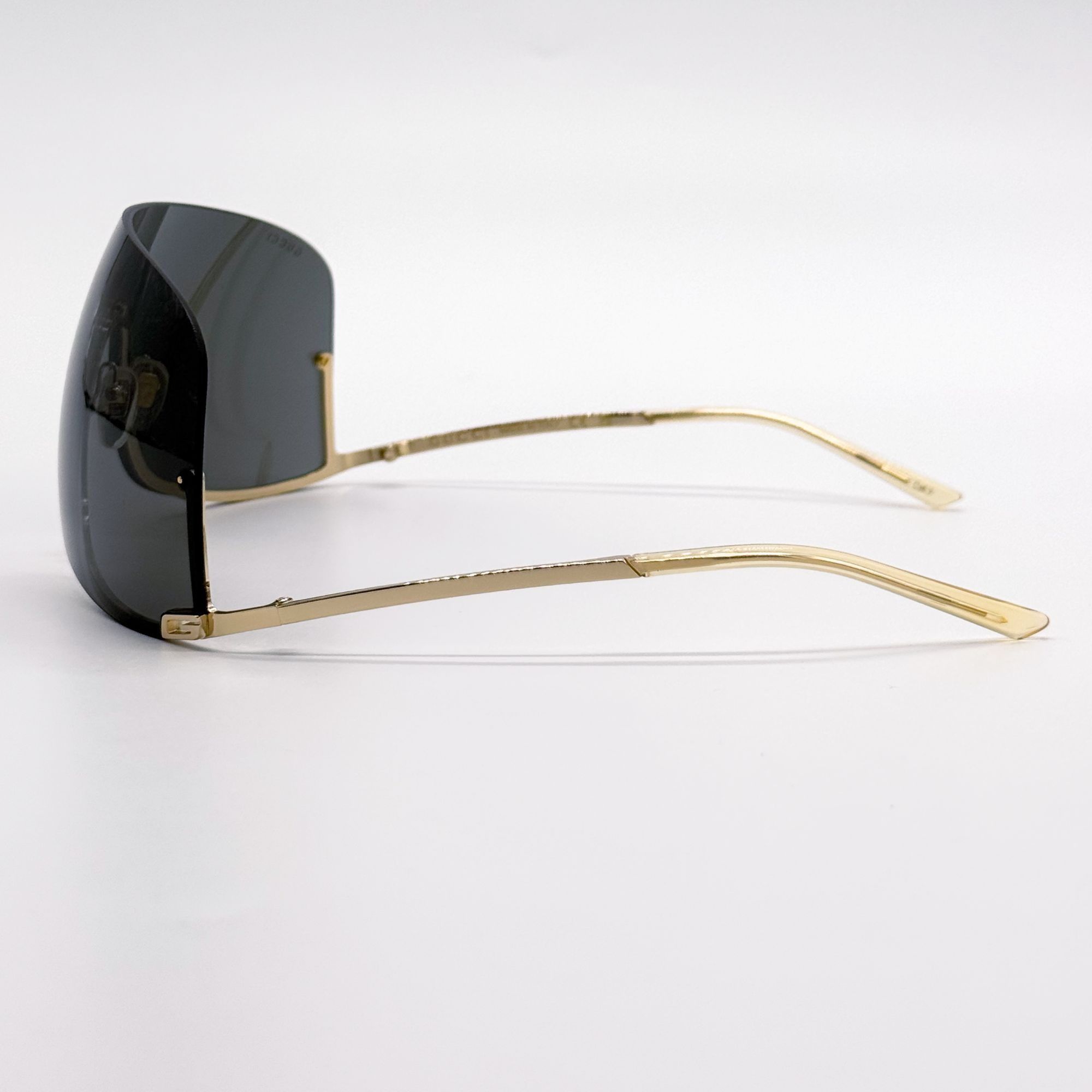 Gucci NEW GUCCI GG1560S 001 SHIELD GOLD UNISEX SUNGLASSES GUCCI Size ONE SIZE - 7 Thumbnail