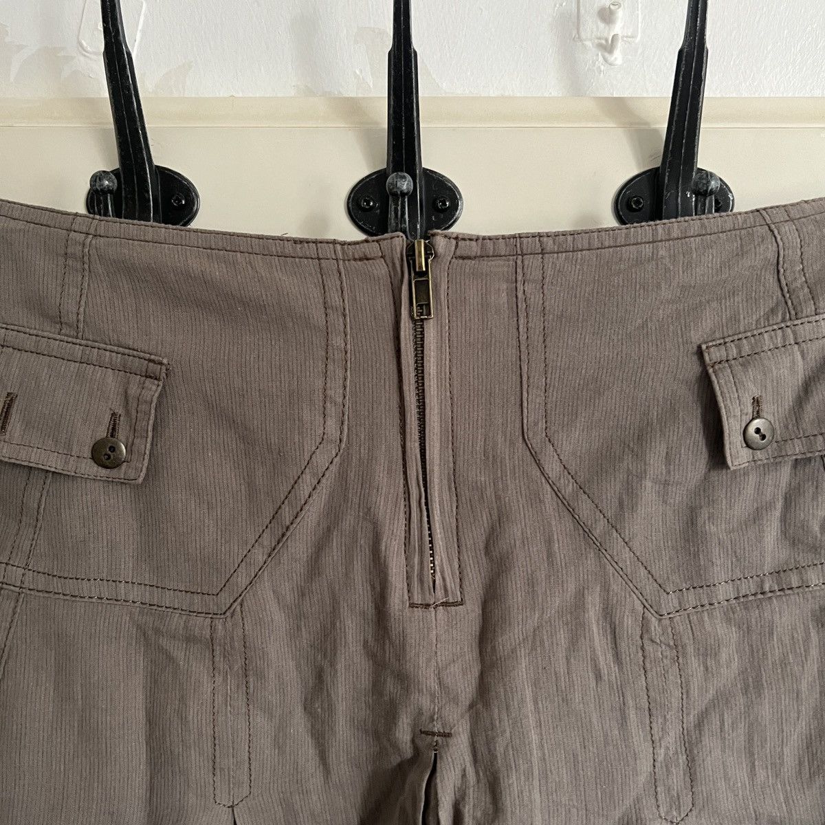 Japanese Brand × Vintage Y2K Cargo Skirt Multi pocket military parachute like diesel Size 34" / US 12 / IT 48 - 3 Thumbnail