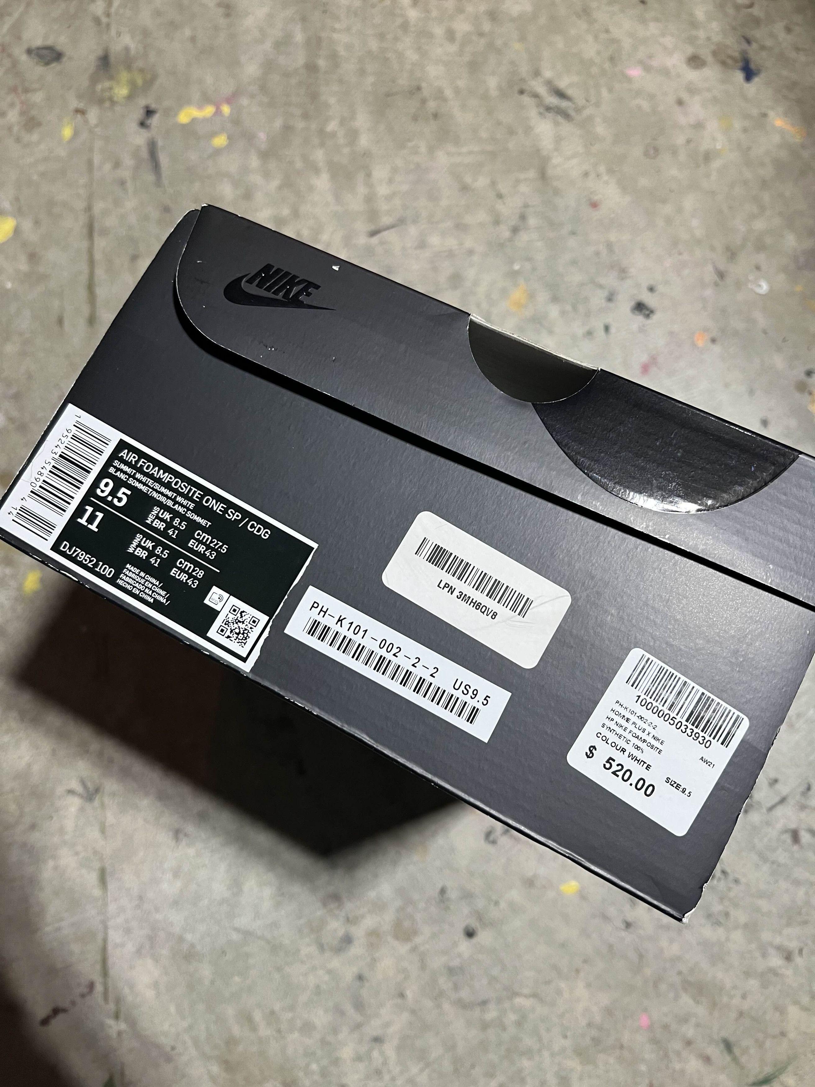 Comme des Garcons × Comme des Garcons Homme × Nike Nike Comme Des Garcons CDG White Foamposite Size US 9.5 / EU 42-43 - 10 Thumbnail