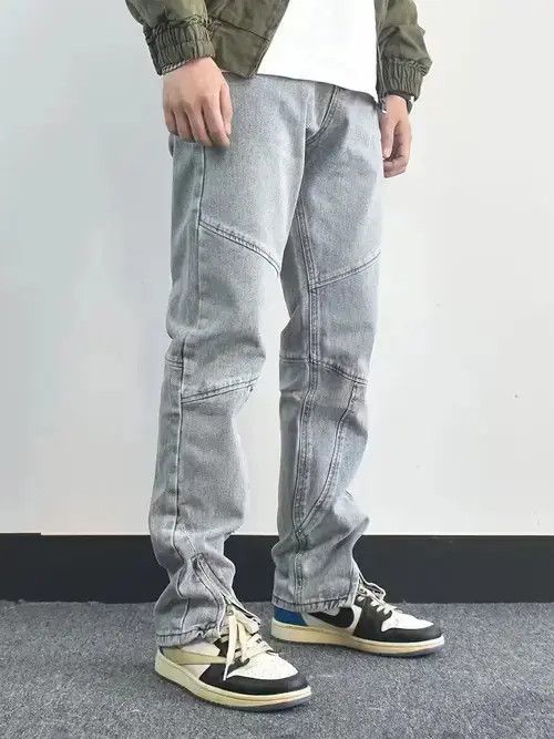 Other hiphop zipper faded flared jeans Size US 32 / EU 48 - 2 Thumbnail