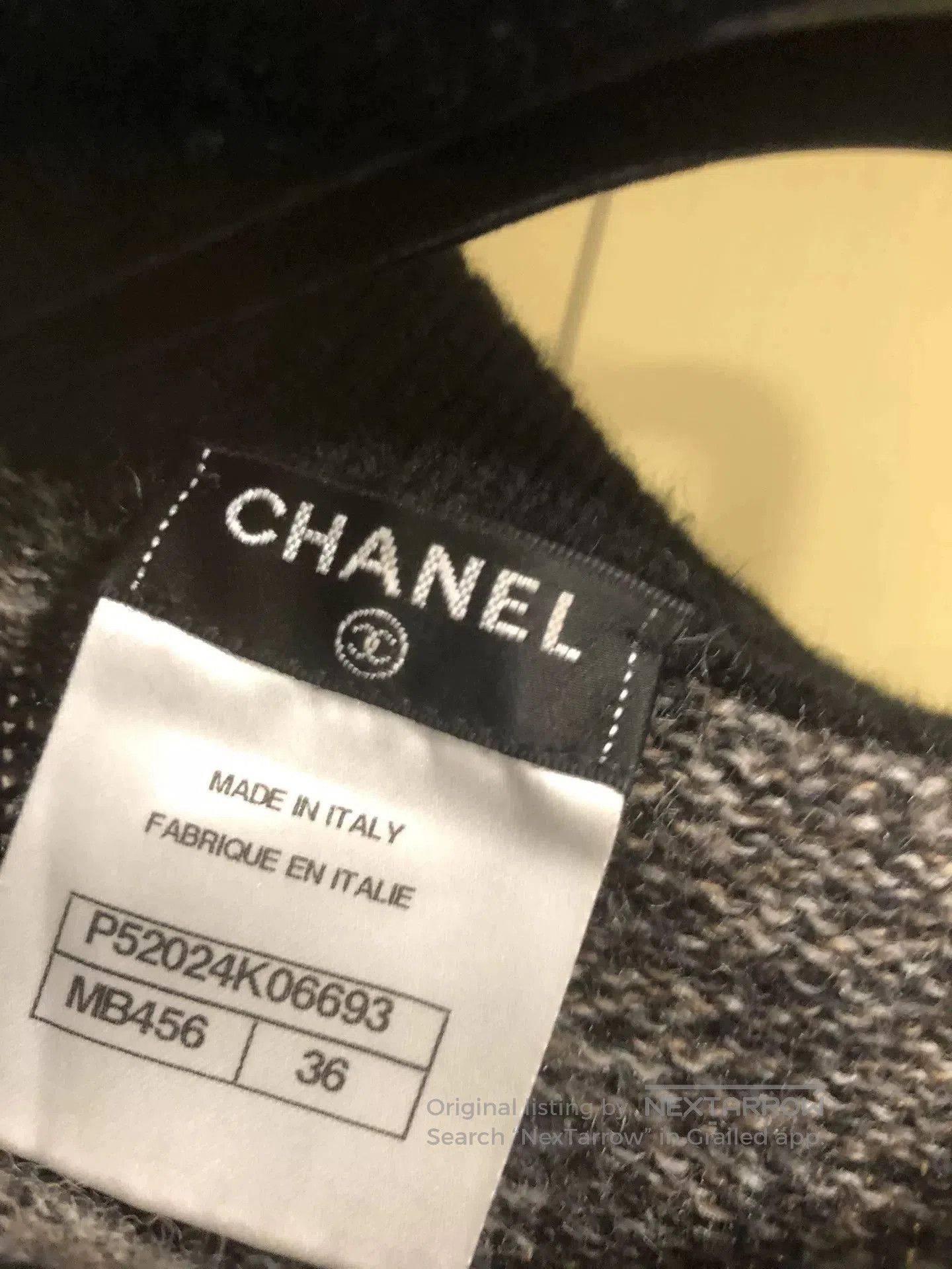 Chanel Chanel Gray Wool Turtleneck Sweater. Size S / US 4 / IT 40 - 7 Thumbnail