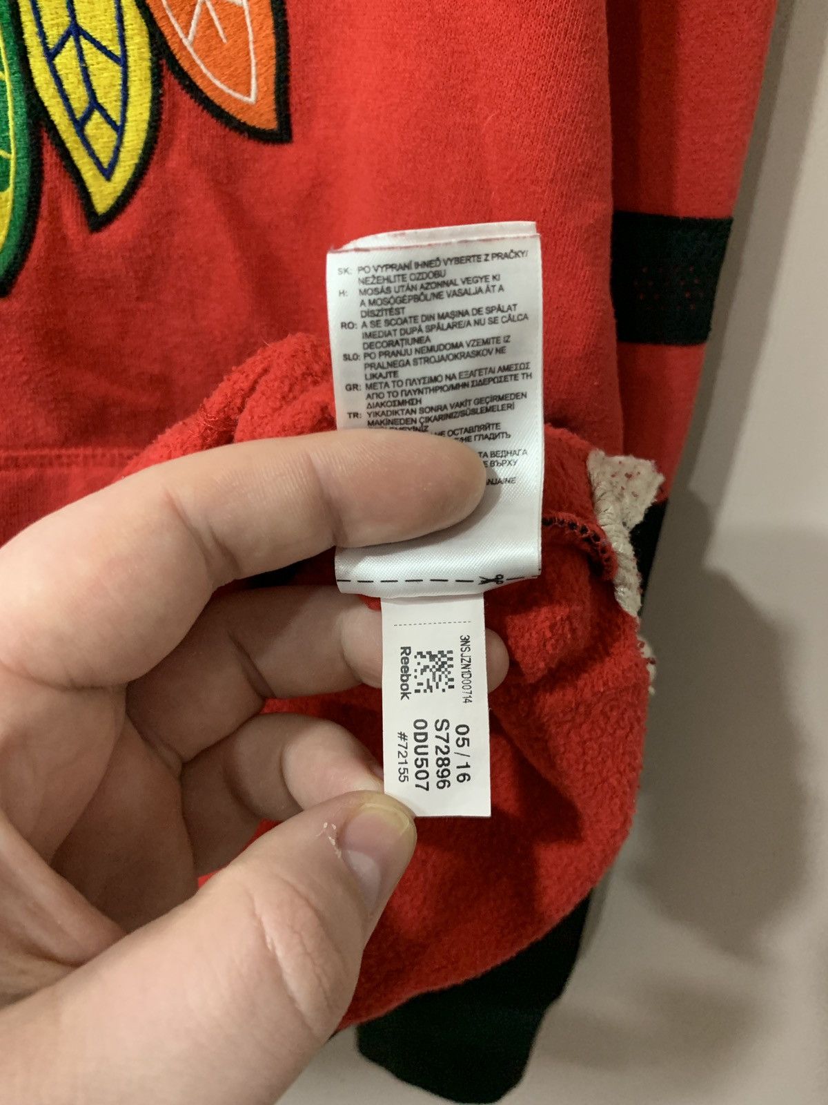 NHL Chicago Blackhawks Vintage Hockey Hoodie Jacket CCM NHL Sz S Size US S / EU 44-46 / 1 - 12 Thumbnail