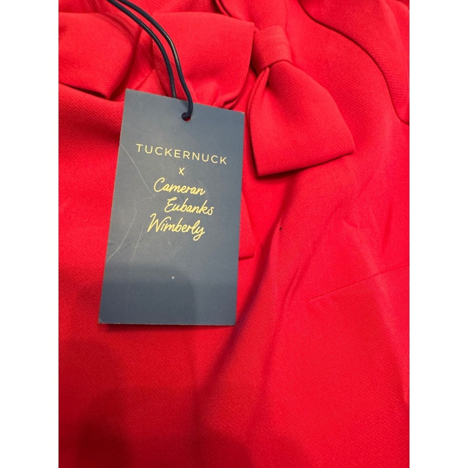 Roberta di Camerino Tuckernuck x Cameron Eubanks Wimberly Pink Bow –Small NWT Size S / US 4 / IT 40 - 5 Thumbnail