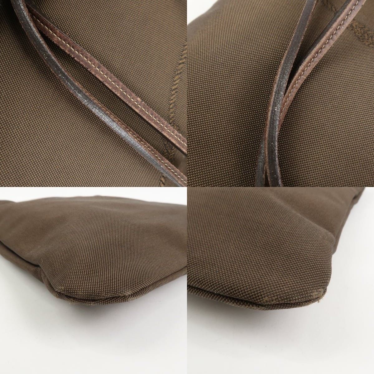 Prada Prada Jacquard Canvas Tote Brown Size ONE SIZE - 4 Thumbnail