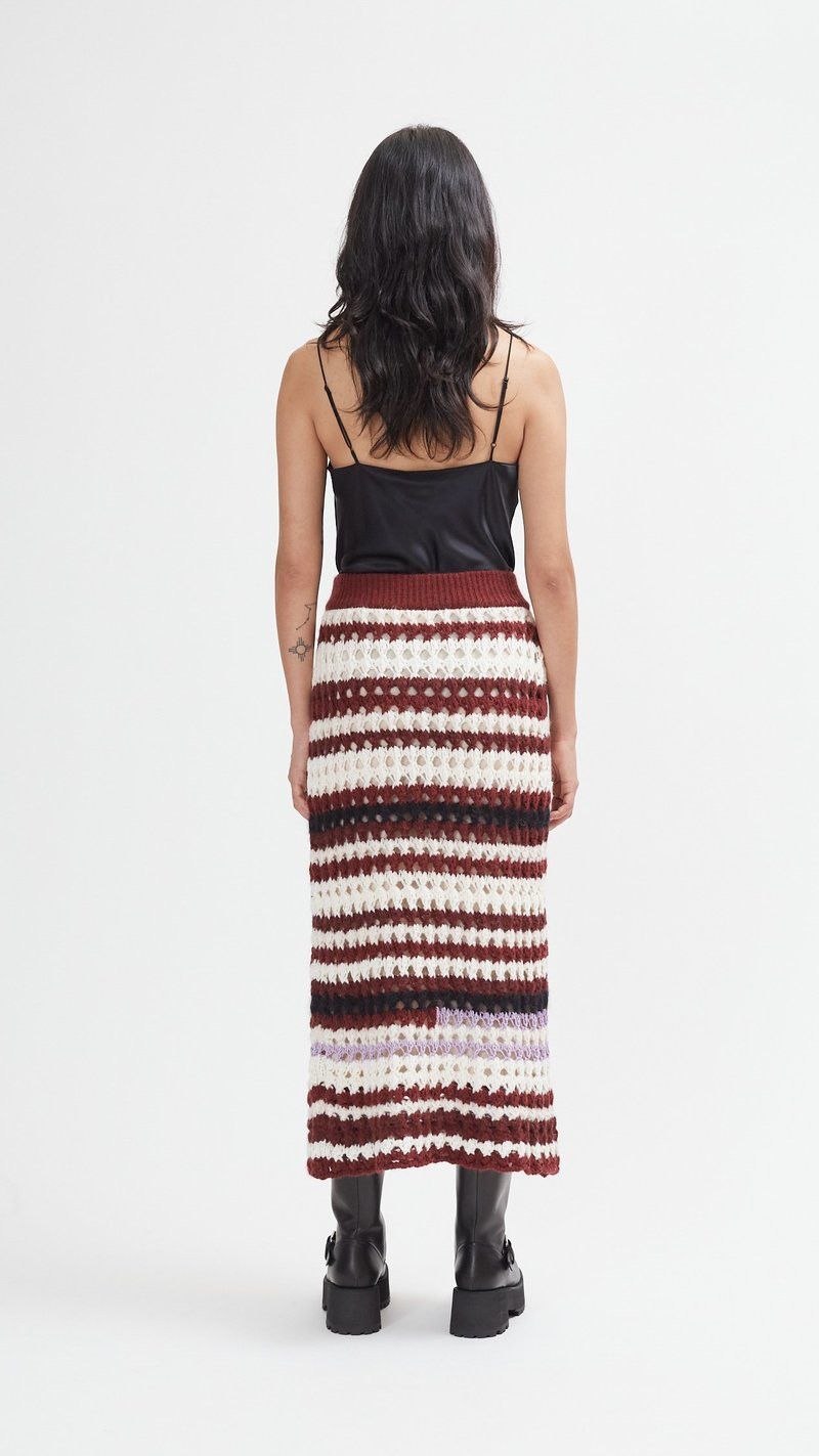 Marni o1y1125 Midi Skirt in Multicolor Size 26" / US 2 / IT 38 - 4 Thumbnail