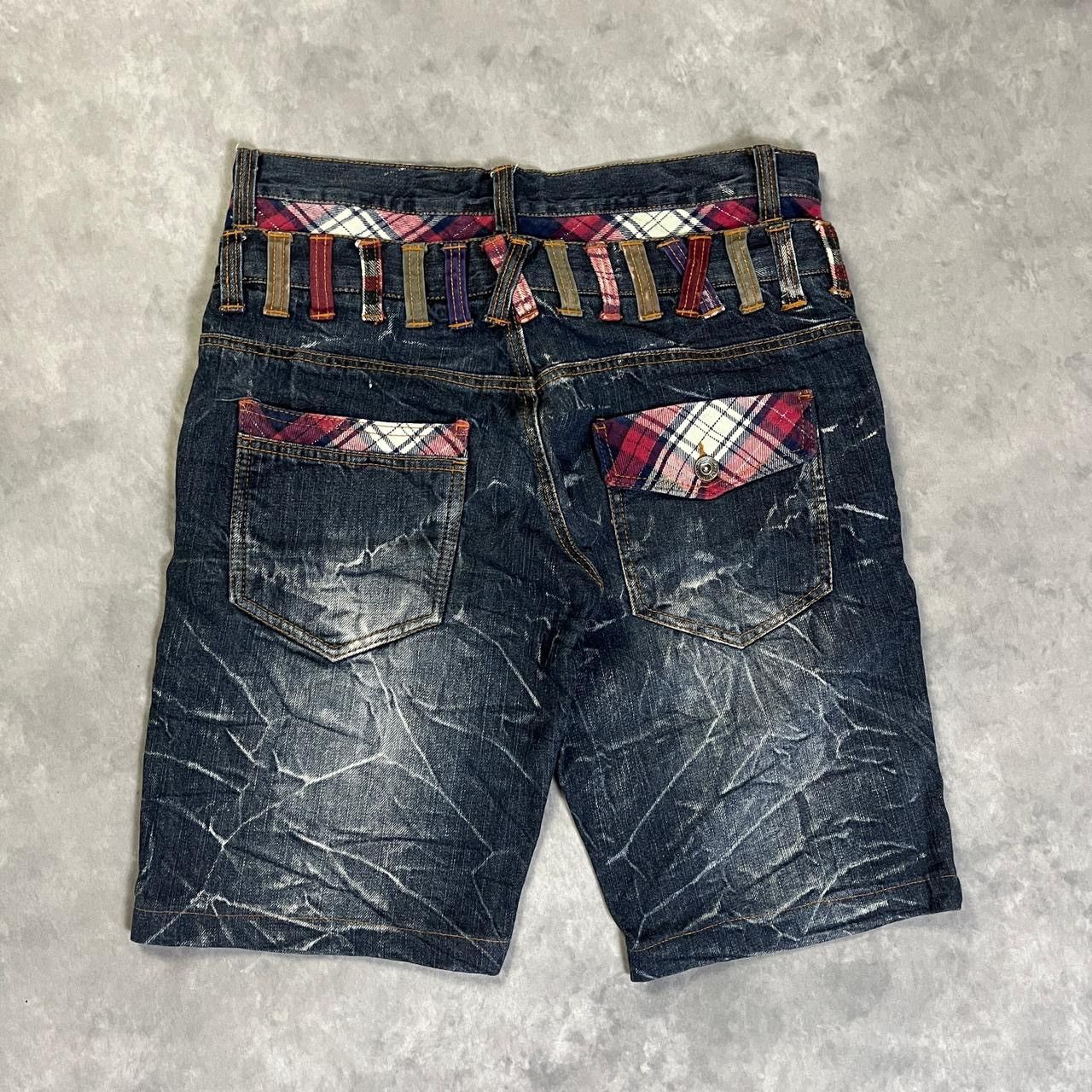 Hysteric Glamour × Undercover 2000s Yohji Cdg 14th Double Waist Denim Jorts y2k Lgb Ifsix Size US 30 / EU 46 - 2 Thumbnail