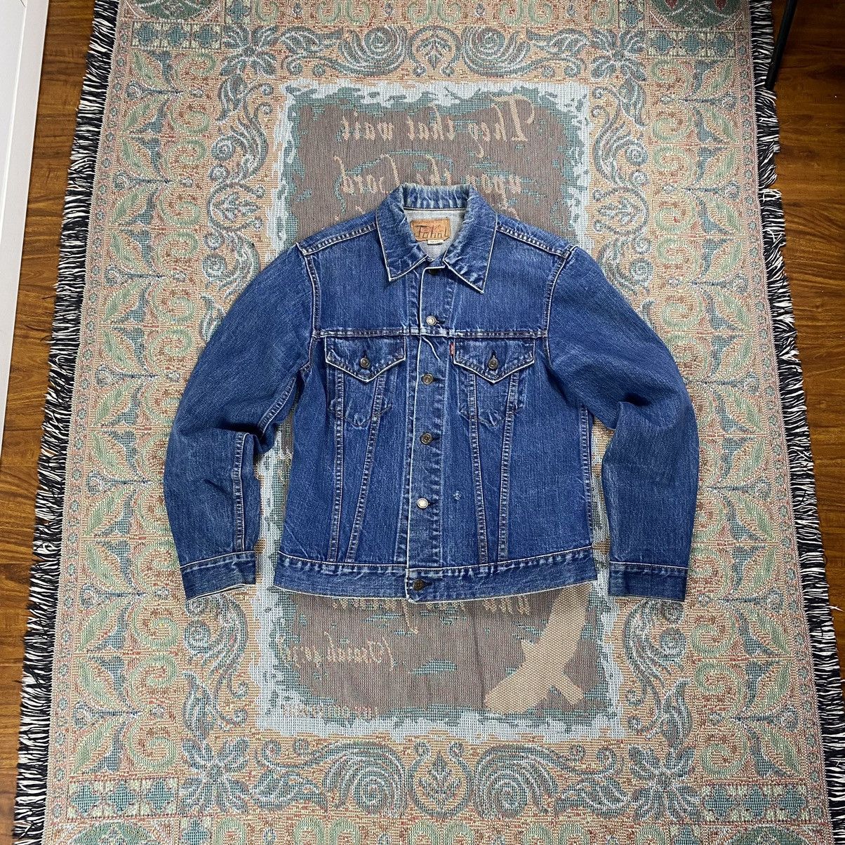 image of Levis x Levis Vintage Clothing 70’S Levi’S Denim Jacket in Dark Denim, Men's (Size Small)