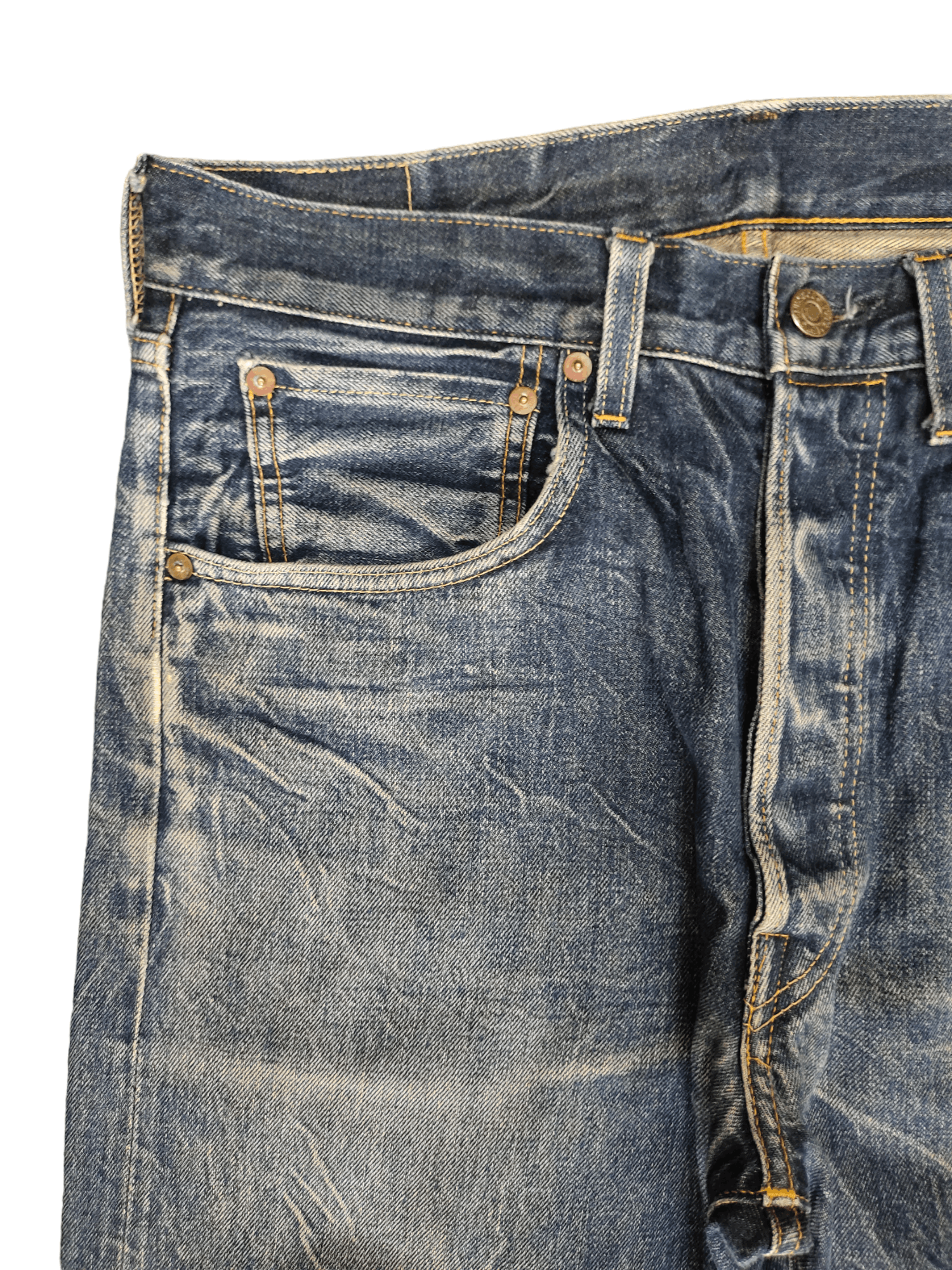 Levi's Vintage Clothing Vintage Levis 501xx Lvc Clawmarks Selvedge Jeans Big E Size US 30 / EU 46 - 4 Thumbnail