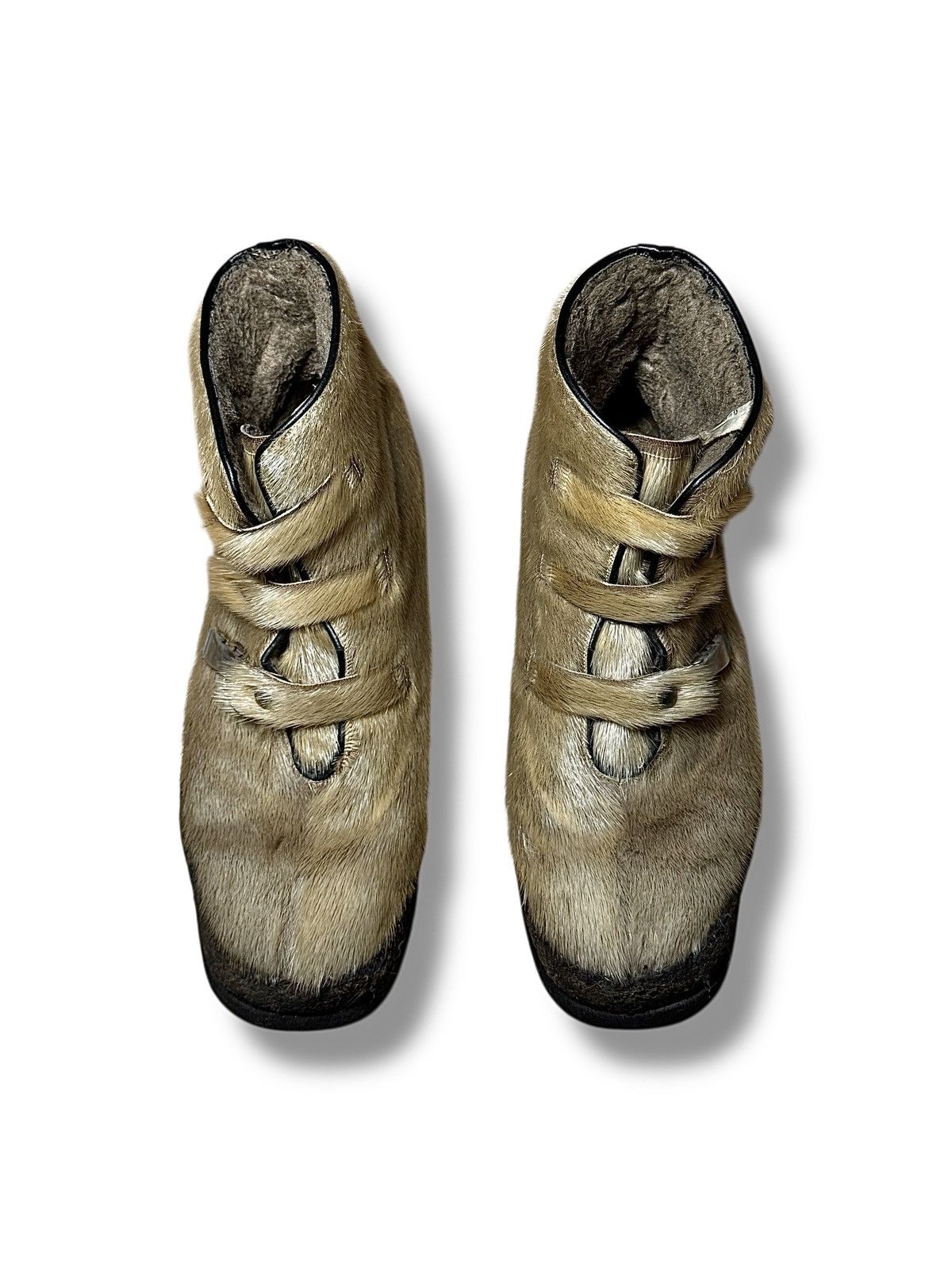 Japanese Brand Archive Avantgarde Faux Fur Vintage Y2K Boots Size US 10.5 / IT 40.5 - 4 Thumbnail