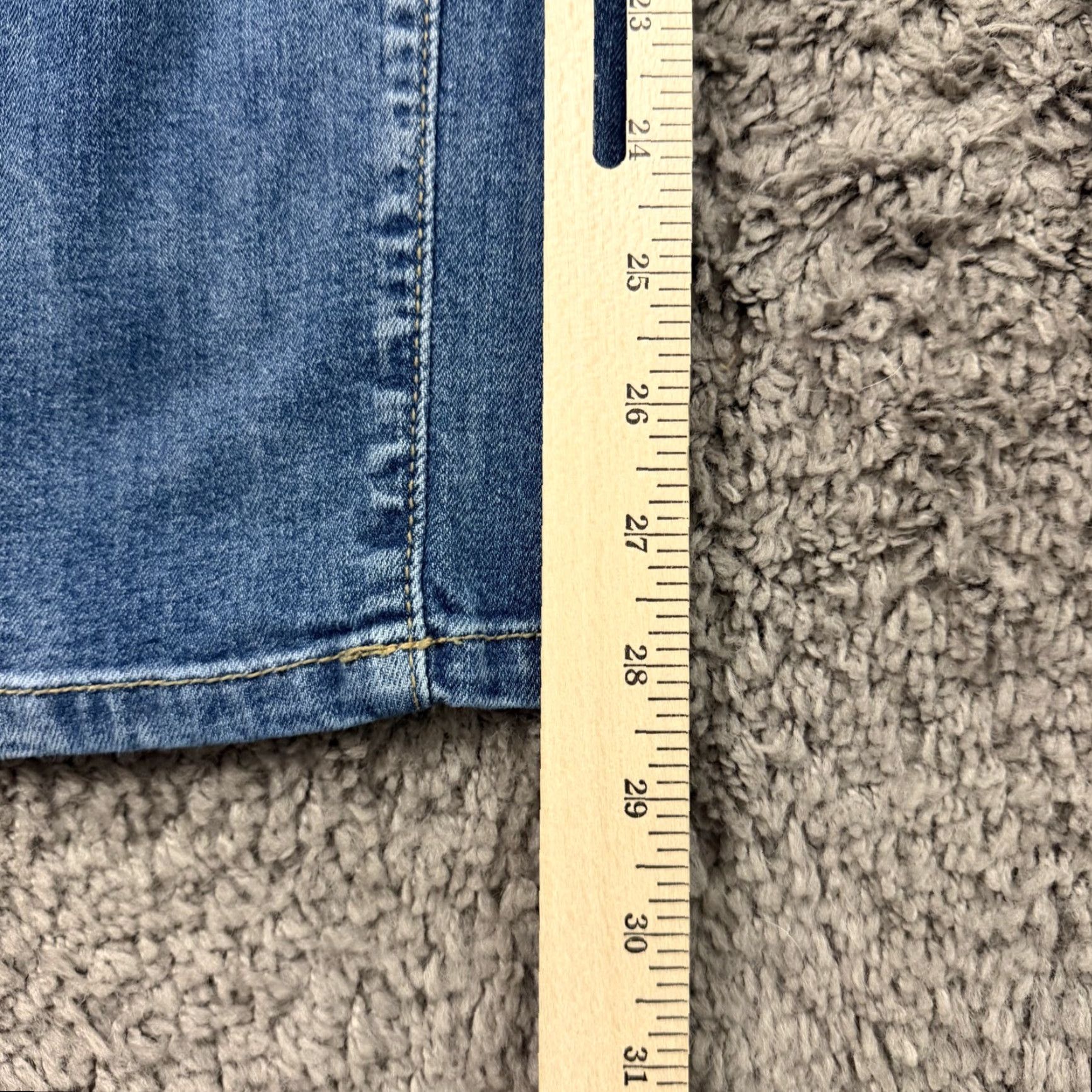 Denime Judy Blue Jeans Womens 26 Boyfriend Distressed Mid Rise Stretch Denim 26x29 Size 26" / US 2 / IT 38 - 6 Thumbnail