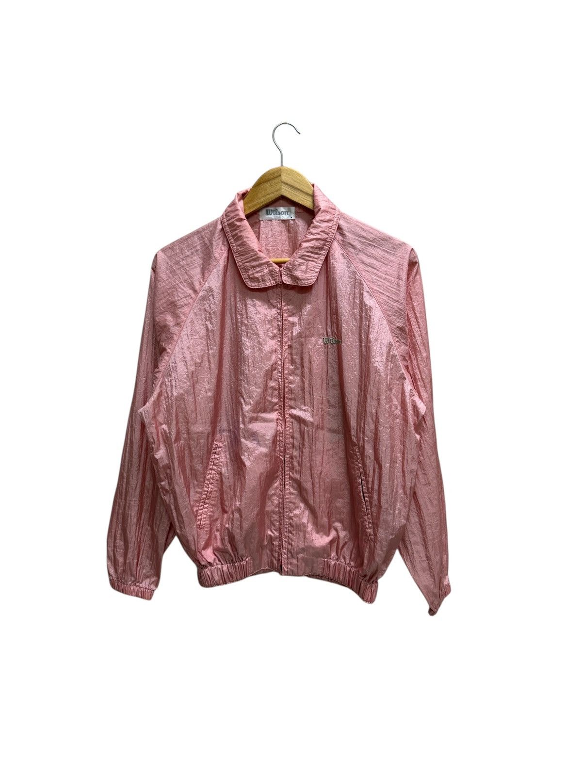 Wilson Vintage Wilson pink iridescent windbreaker jacket nylon Size US M / EU 48-50 / 2 - 1 Thumbnail