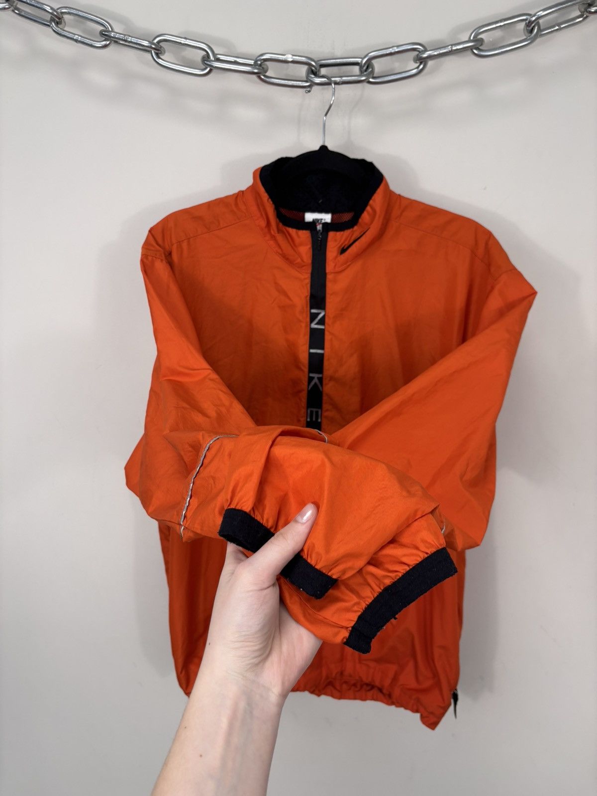 Nike Vintage 1990s Nike Y2K Orange Half Zip Windbreaker Jacket Size US M / EU 48-50 / 2 - 4 Thumbnail