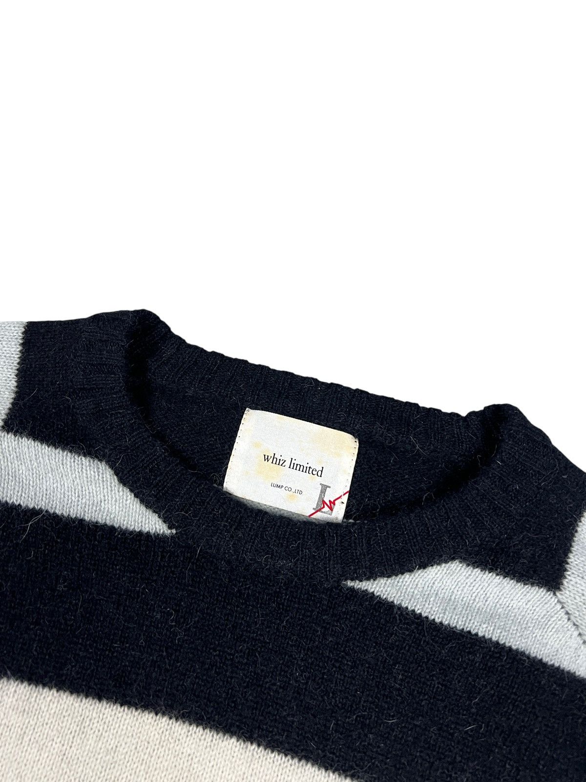 Japanese Brand × Vintage × WHIZ LIMITED Vintage Whiz Limited Stripes Mohair Sweater Size US L / EU 52-54 / 3 - 5 Thumbnail