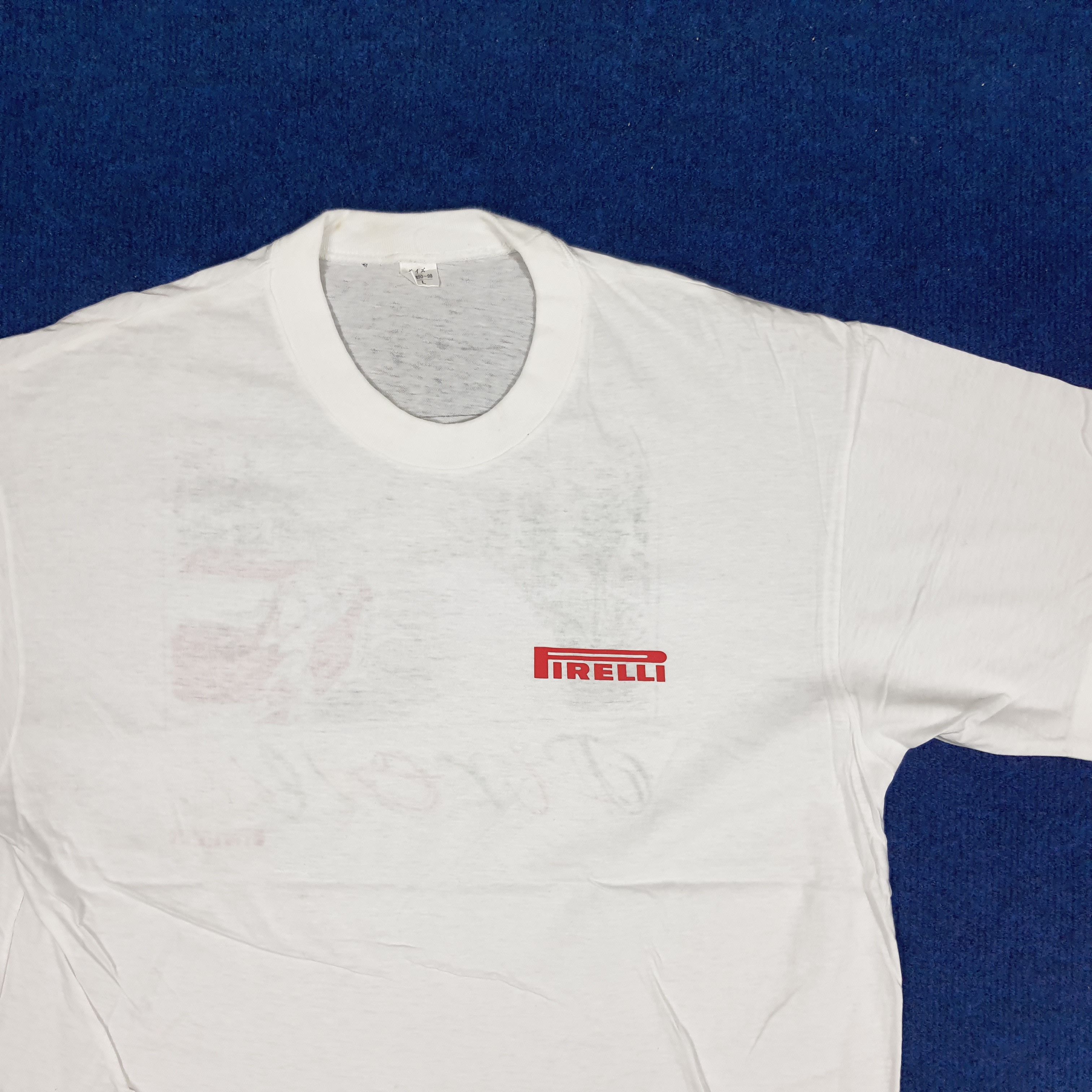 Pirelli × Vintage Vintage Pirelli Tyre Autopart Brand Motorsports Tshirt Size US M / EU 48-50 / 2 - 4 Thumbnail