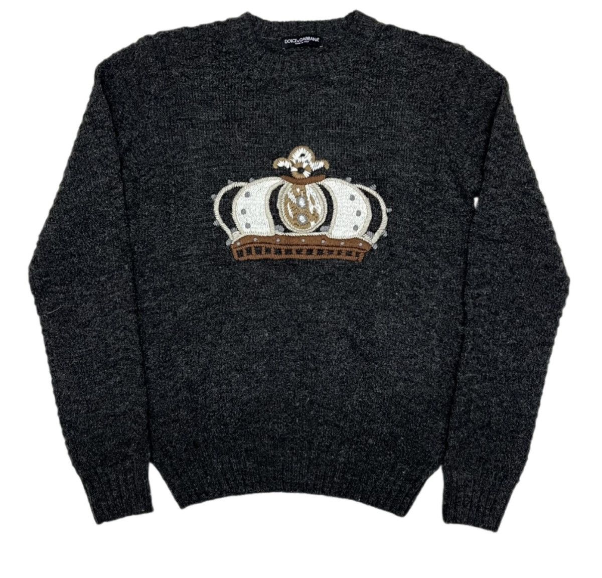 Outlet Dolce & Gabbana Vintage 100% Wool hoodie Sweater