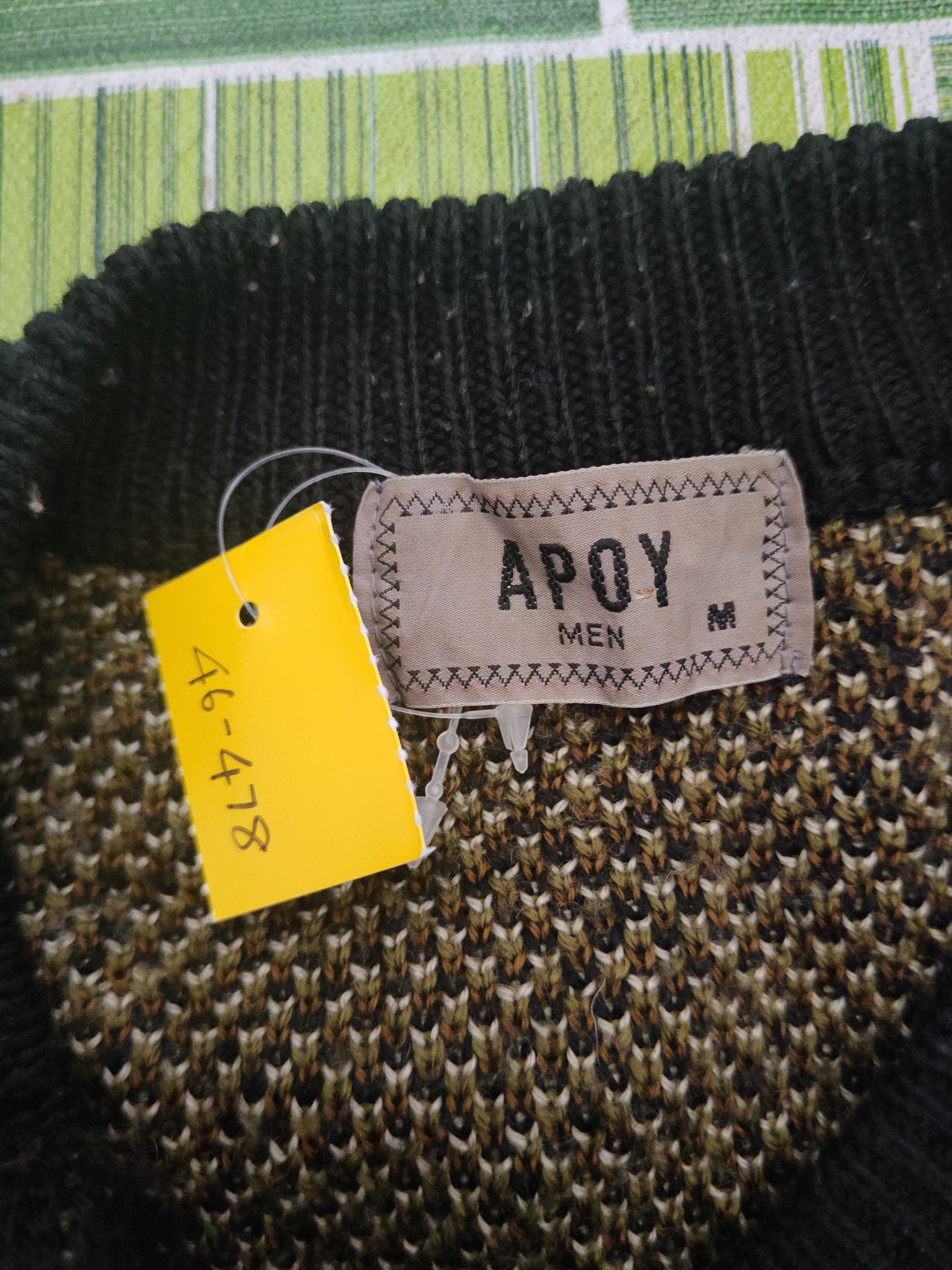 Japanese Brand DL Apoy art vintage Black Knitwear Cardigans #46-478 Size US M / EU 48-50 / 2 - 13 Thumbnail
