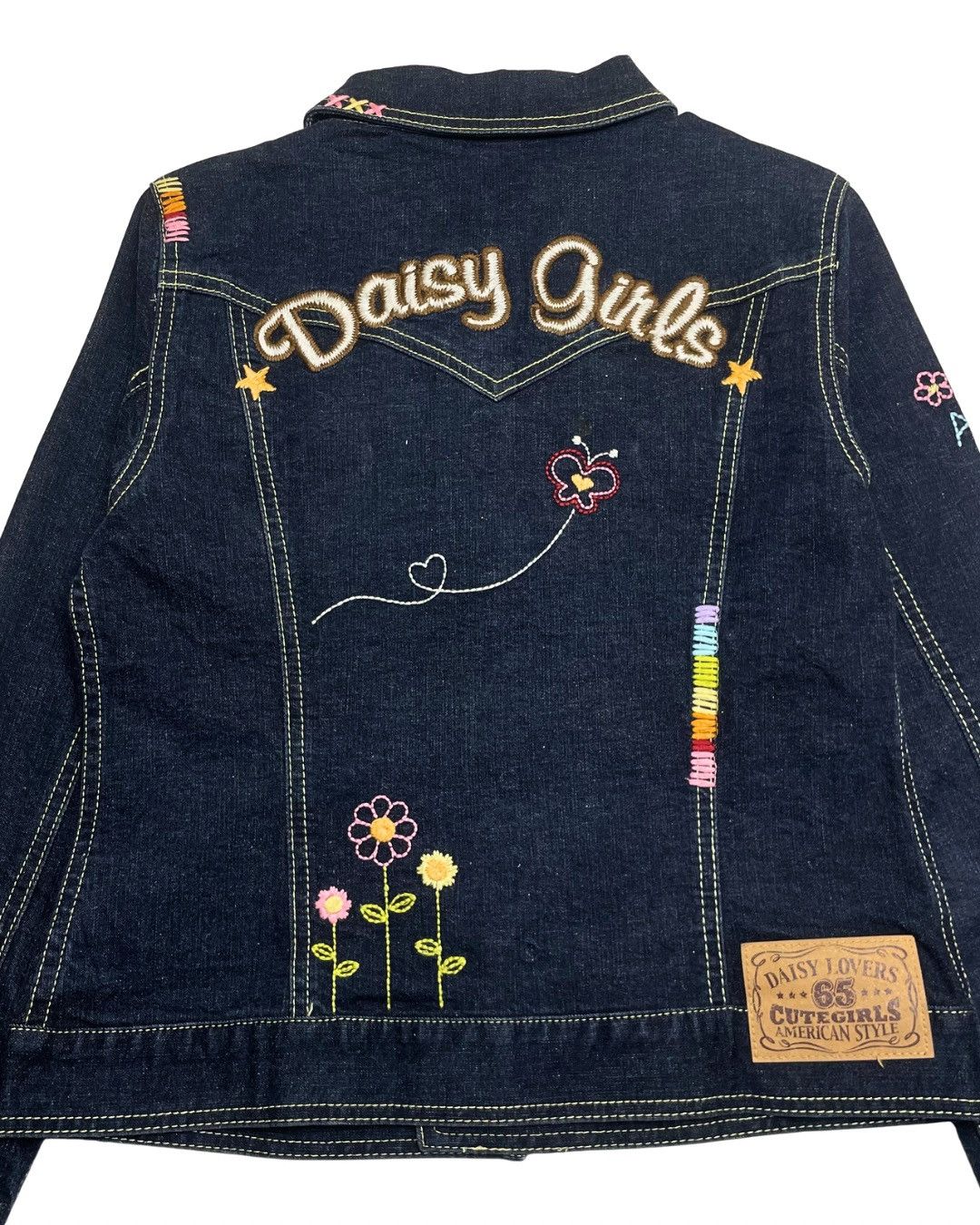 Japanese Brand Daisy Lovers Denim Jacket Lani Kun Monkey Embroidery Y2K Size S / US 4 / IT 40 - 5 Thumbnail