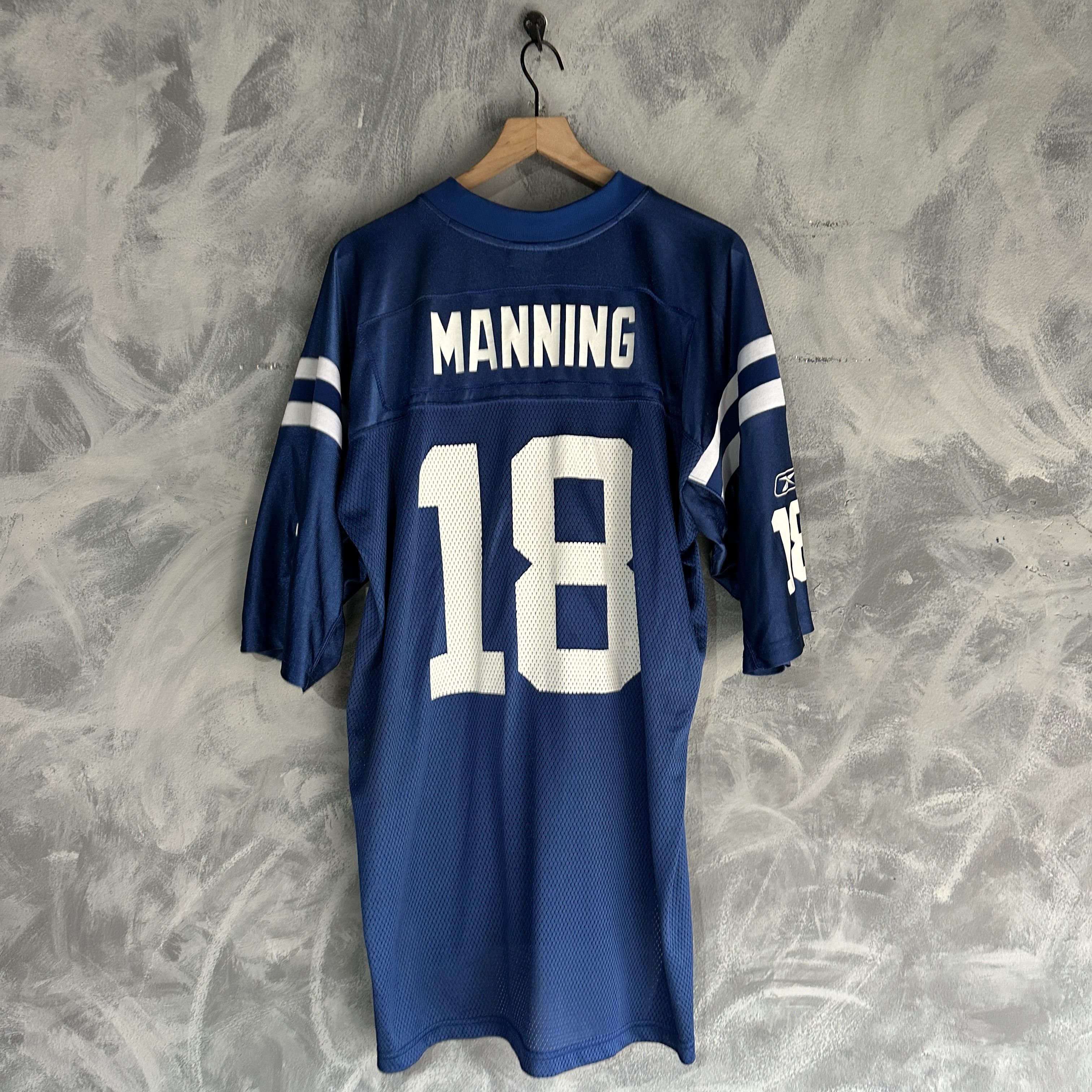 Reebok Vintage Indianapolis Colts Jersey XL Peyton Manning Mens Size US XL / EU 56 / 4 - 2 Thumbnail