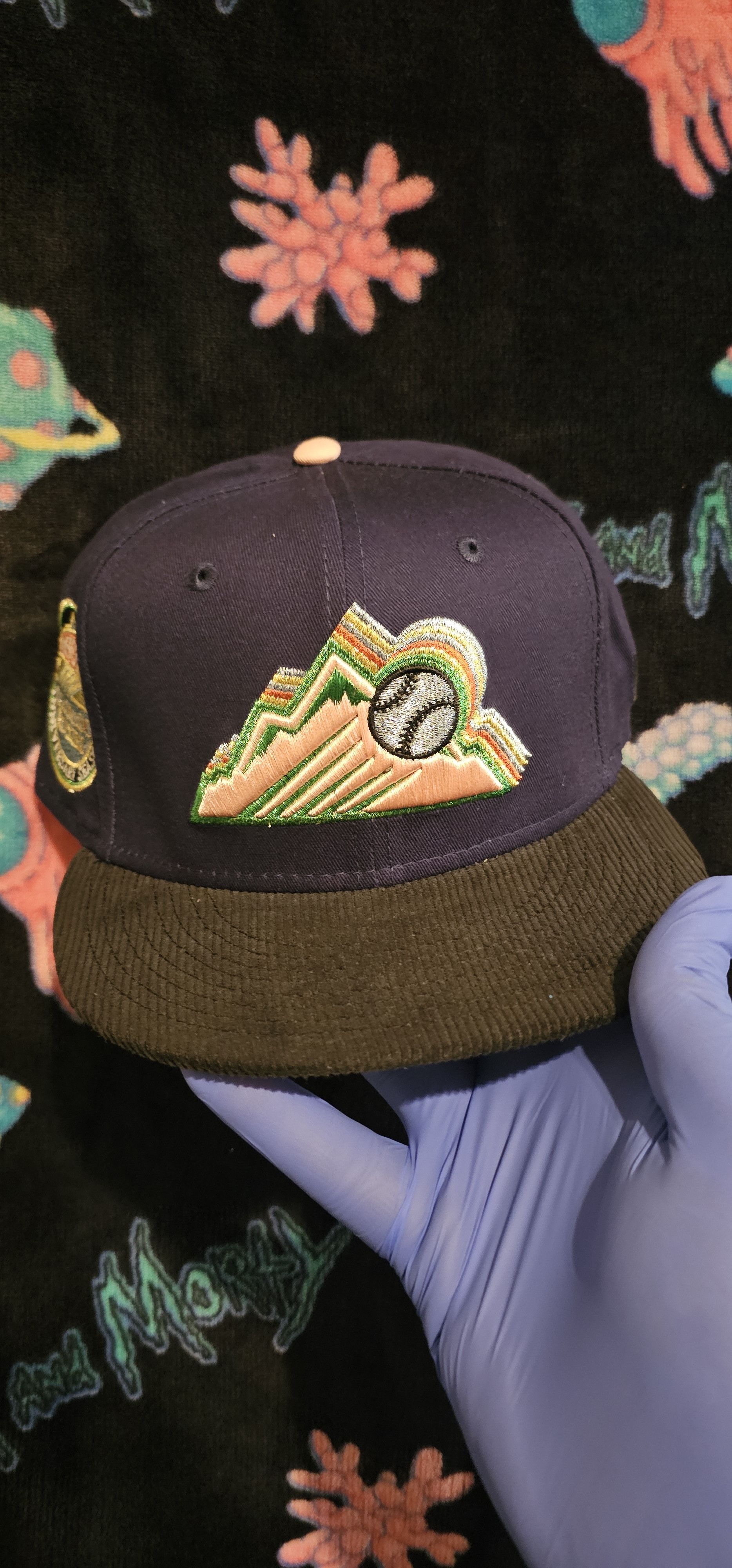 New Era Colorado Rockies Two Tone, Navy & black Cord visor Sz7 5/8 Size ONE SIZE - 1 Thumbnail
