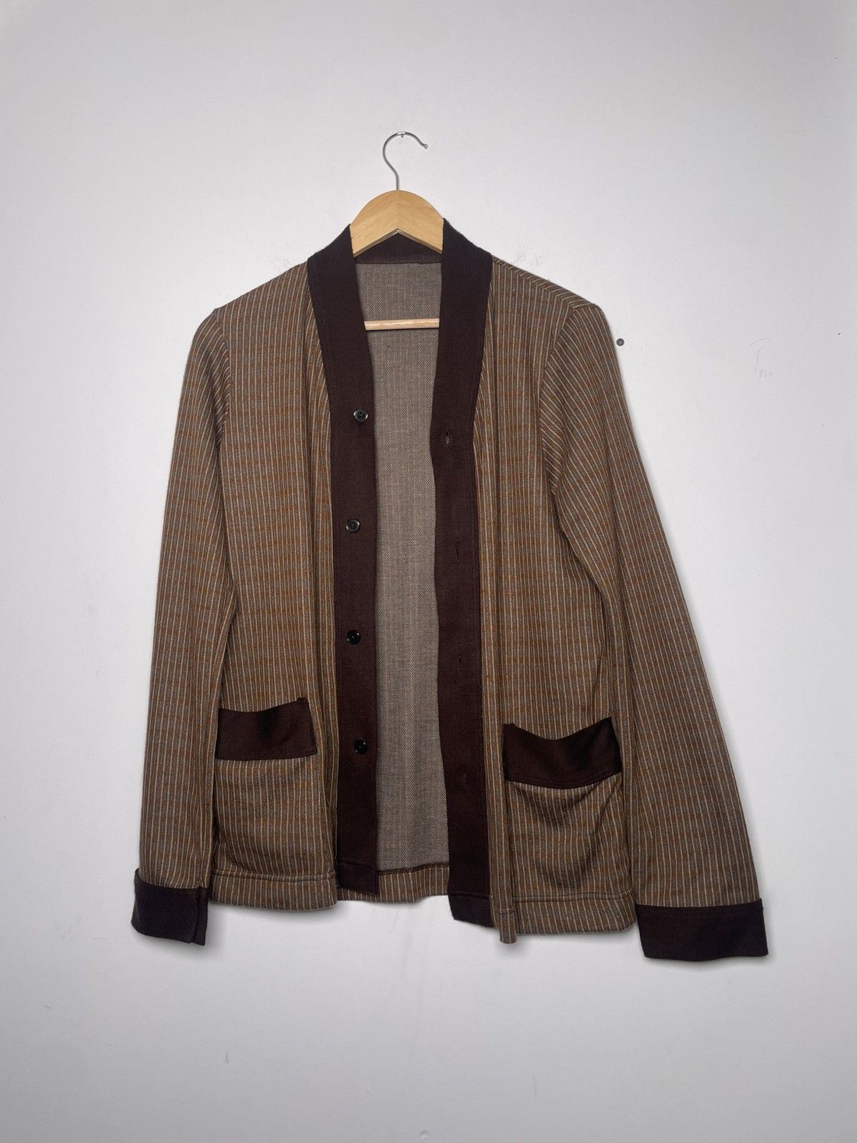 Other Vintage Brown Striped Knit Cardigan (S) Size US S / EU 44-46 / 1 - 2 Thumbnail