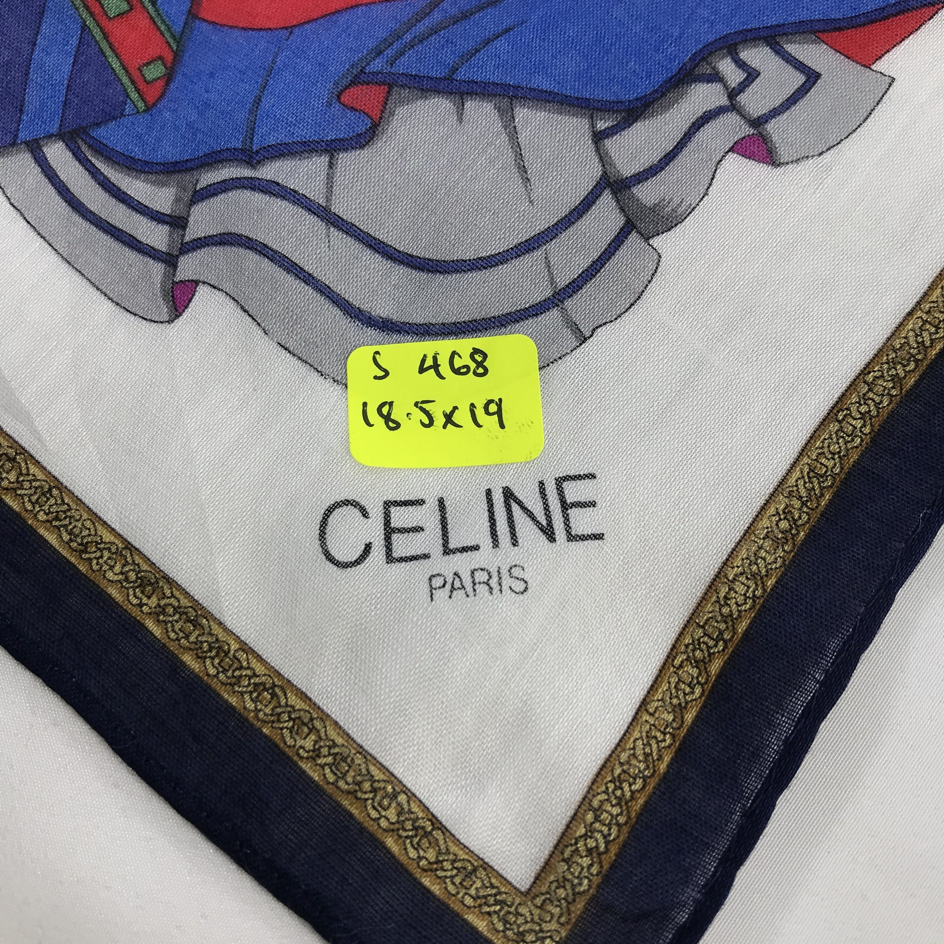 Celine × Vintage Celine Bandana / Handkerchief / Neckerchief - S468 Size ONE SIZE - 5 Thumbnail
