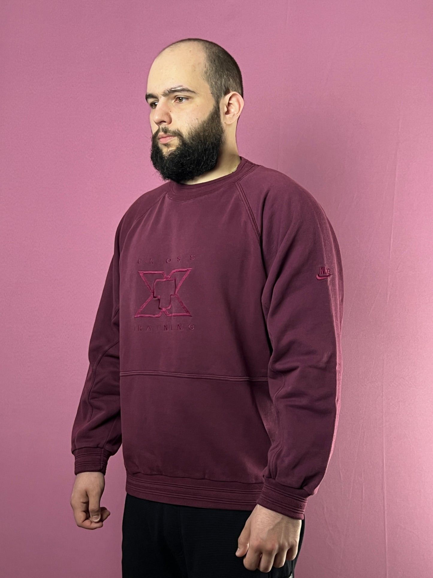 Nike 80s Nike X Cross Training Vintage Men's Sweatshirt - L Size US L / EU 52-54 / 3 - 1 Thumbnail