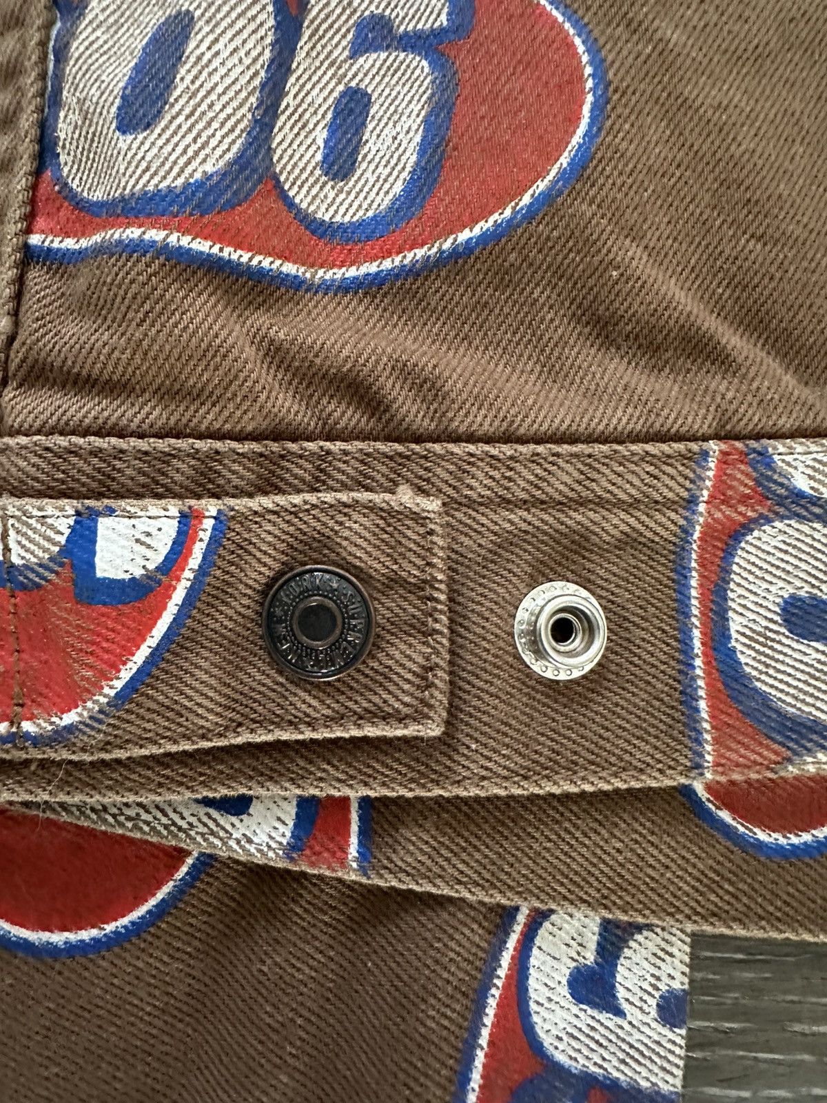 Supreme Supreme 666 Denim Trucker Jacket Brown SS17 Large Size US L / EU 52-54 / 3 - 6 Thumbnail