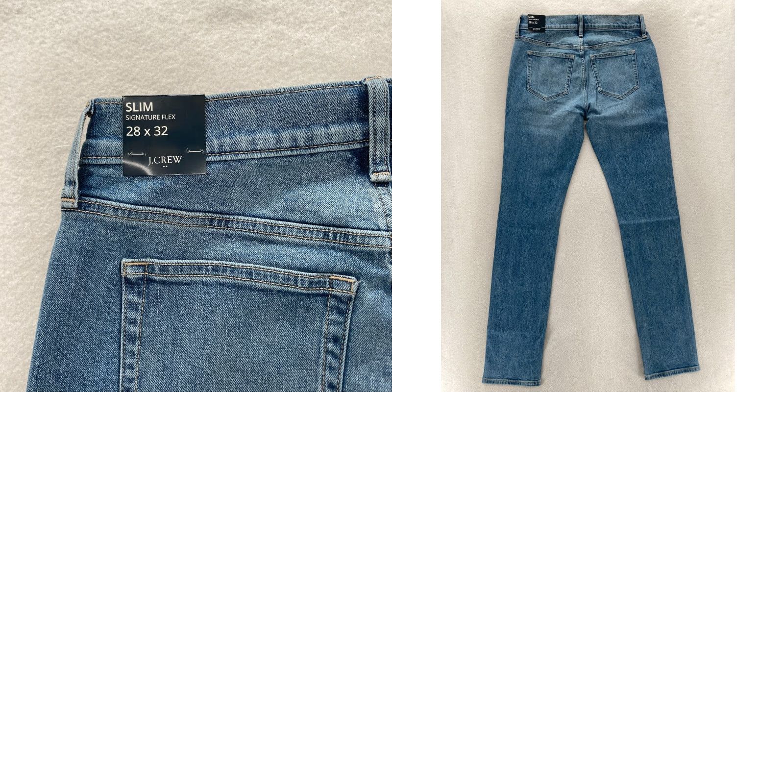 J.Crew J.CREW Flex Jeans Mens 28x32 Slim Straight Blue Denim Mid Rise Preppy Jeans Size US 28 / EU 44 - 9 Thumbnail