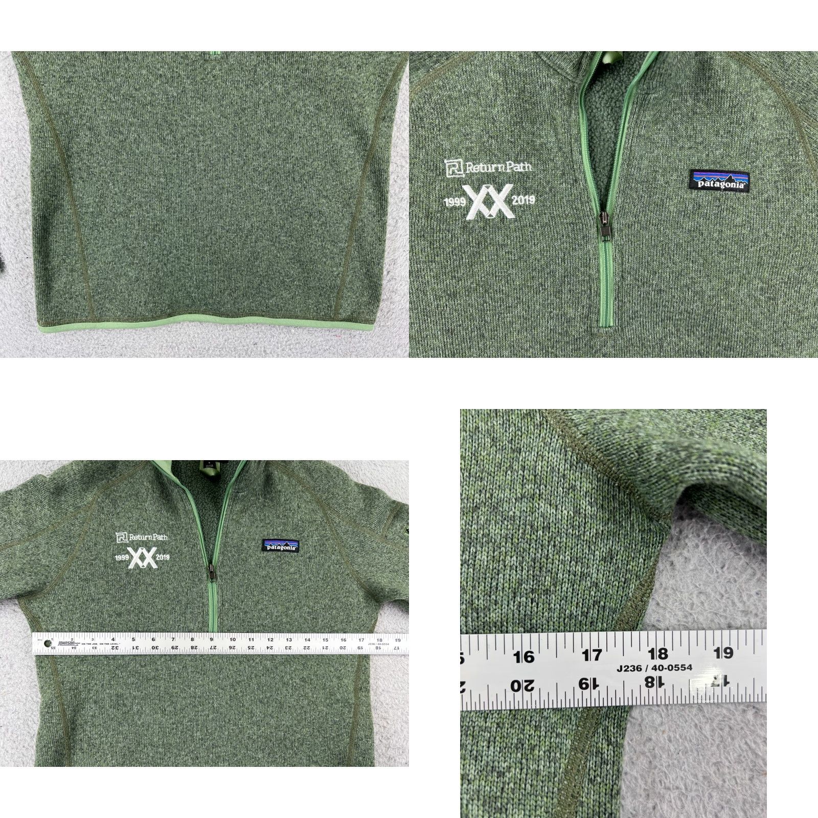 Patagonia Patagonia Jacket Womens Small Green Zip Mock Neck Fleece Cozy Sustainable Size S / US 4 / IT 40 - 8 Thumbnail