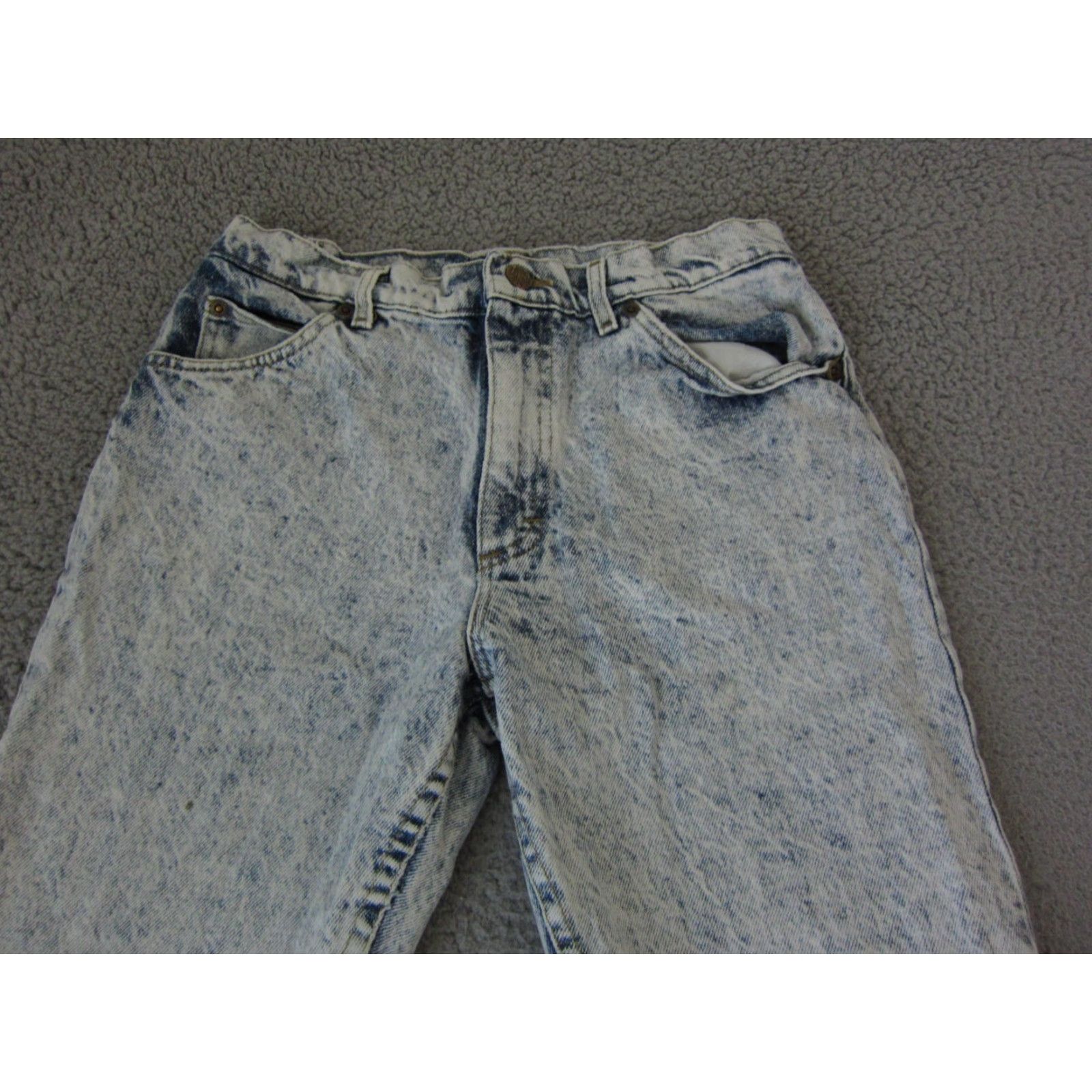 Lee Vintage LEE Jeans Mens 30W x 30L Denim 60s 70s Made in USA Acid Wash Zip Adult Jeans Mens 30 Blue Regular Straight 90s USA Size US 30 / EU 46 - 2 Thumbnail