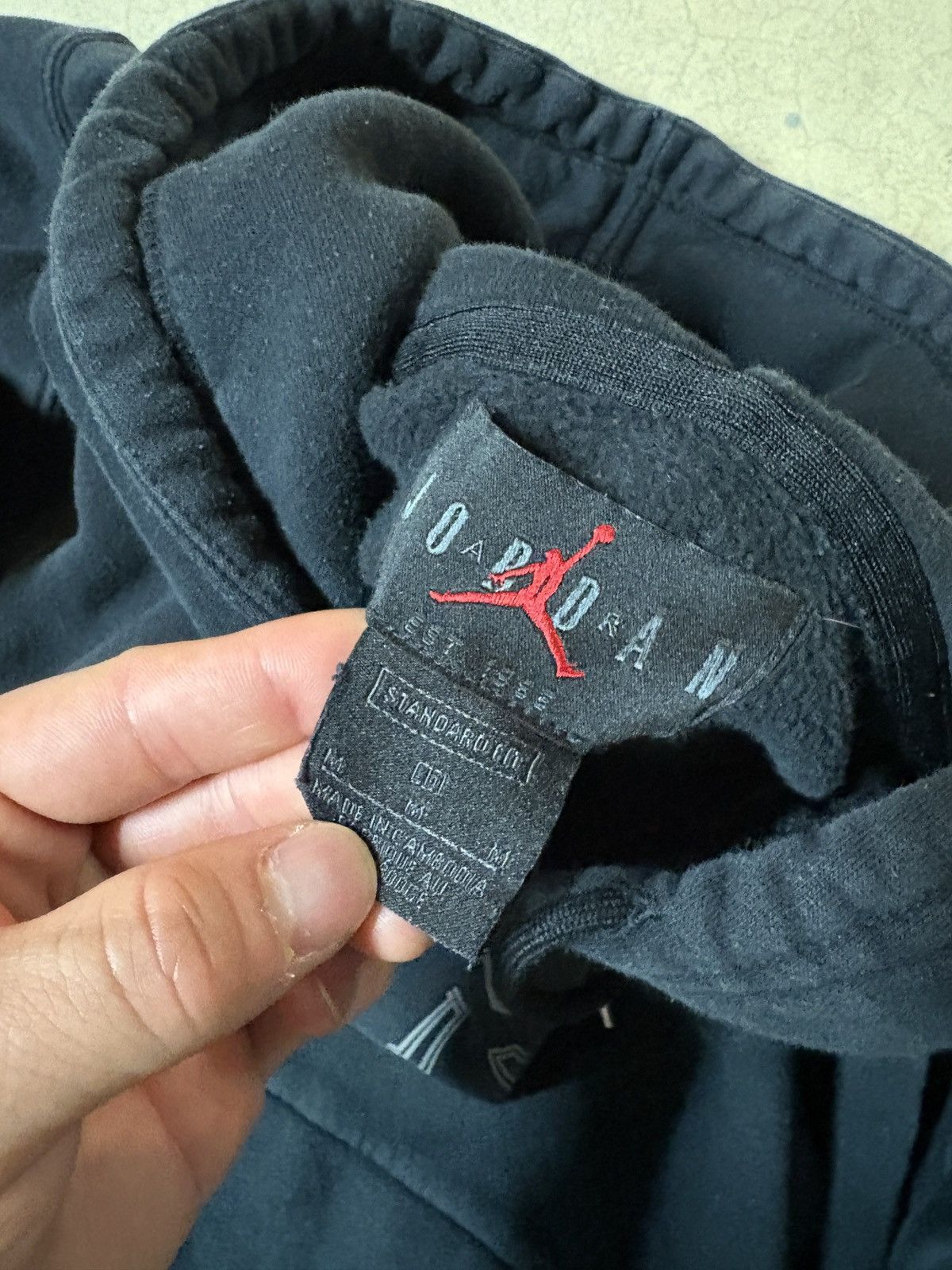 Jordan Brand Nike Air Jordan 11 Retro Reflective Hoodie Faded Black Med Size US M / EU 48-50 / 2 - 6 Thumbnail