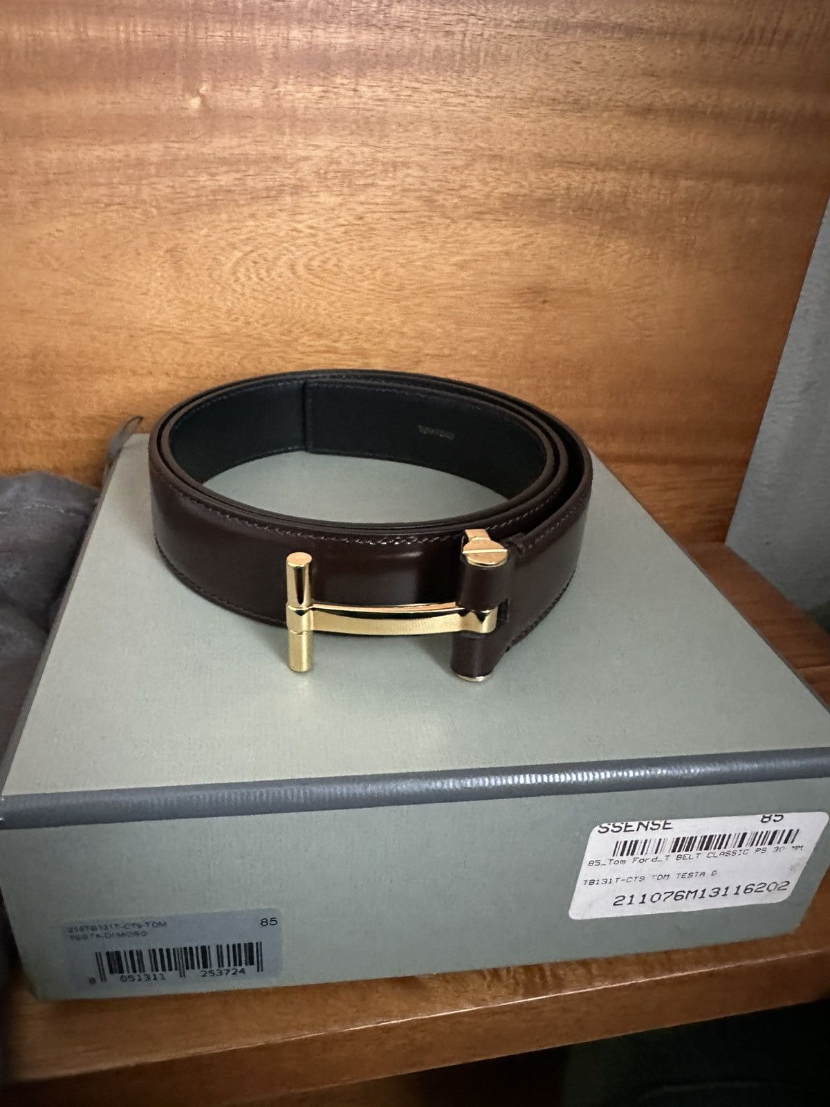 Tom Ford Tom Ford T Icon Belt 85 Size 32 - 2 Thumbnail