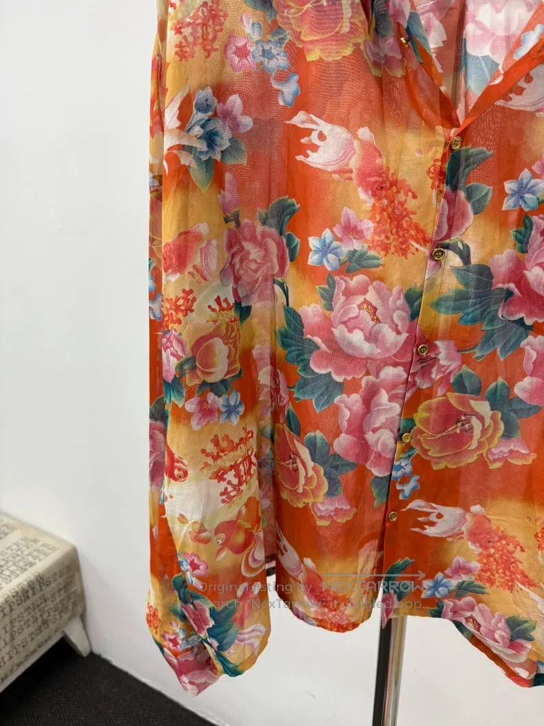 Junya Watanabe Junya Watanabe Chinese style floral sheer blouse Size US S / EU 44-46 / 1 - 3 Thumbnail